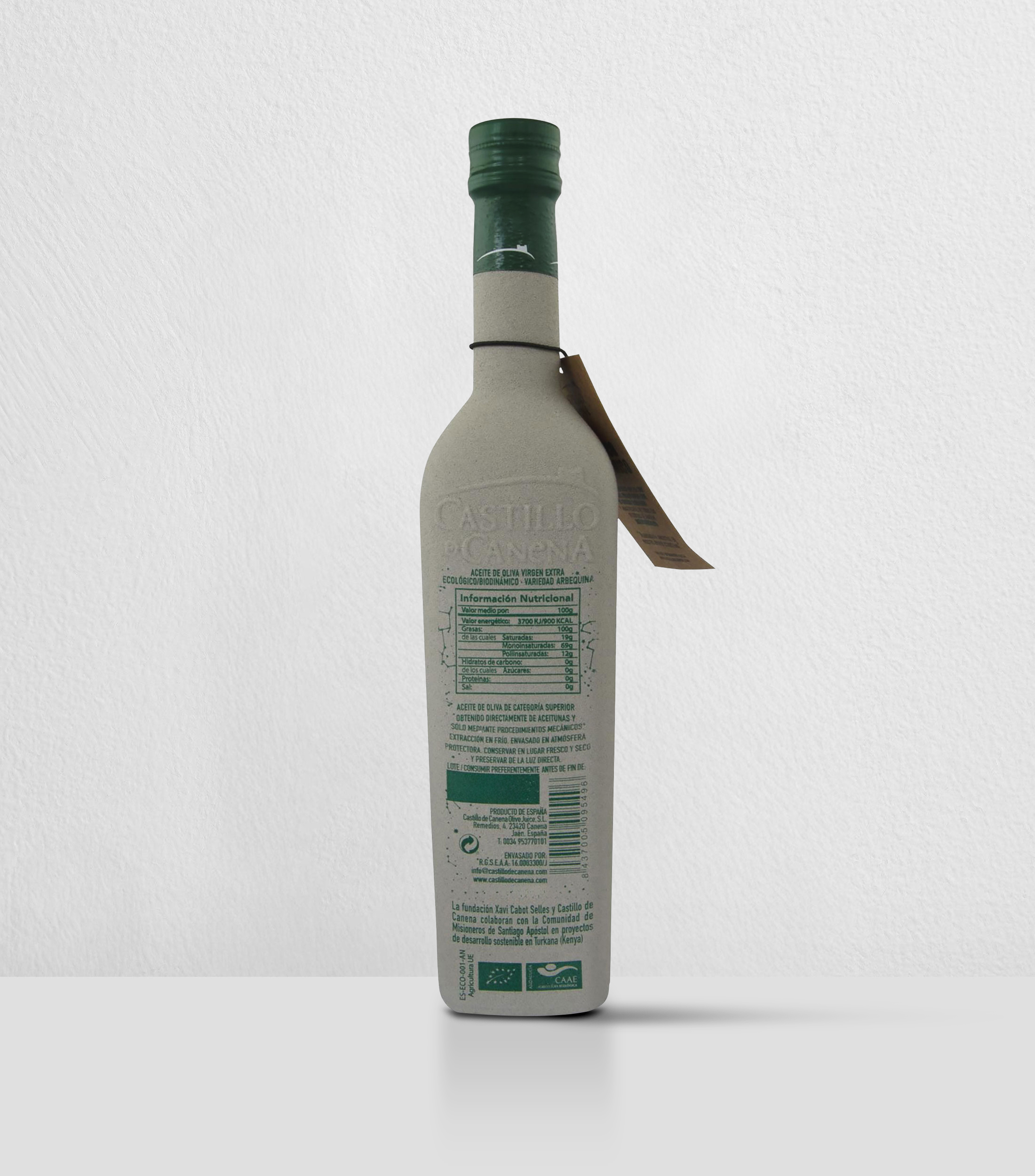 Aceite de Oliva Extra Virgen Arbequina Biodinámico, 500 ml