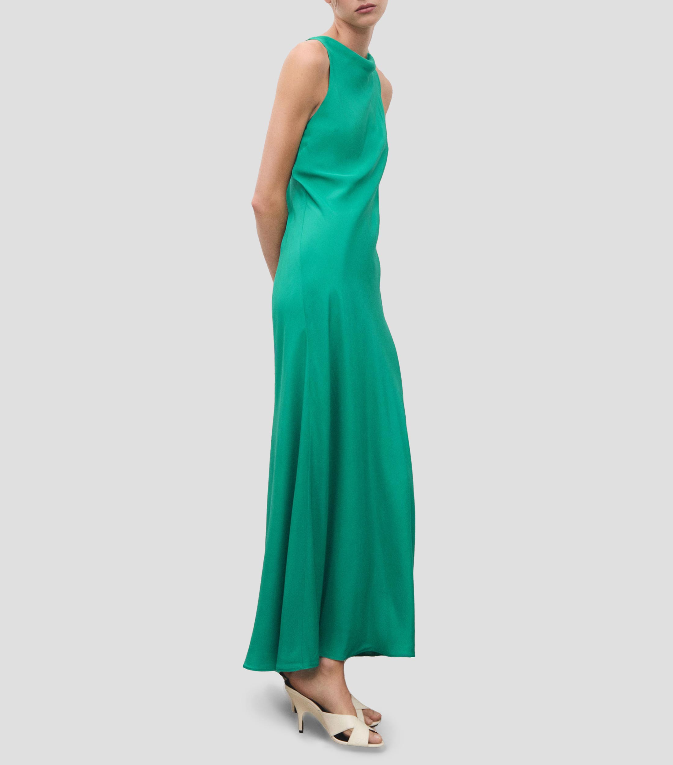 Vestido formal largo liso Mujer