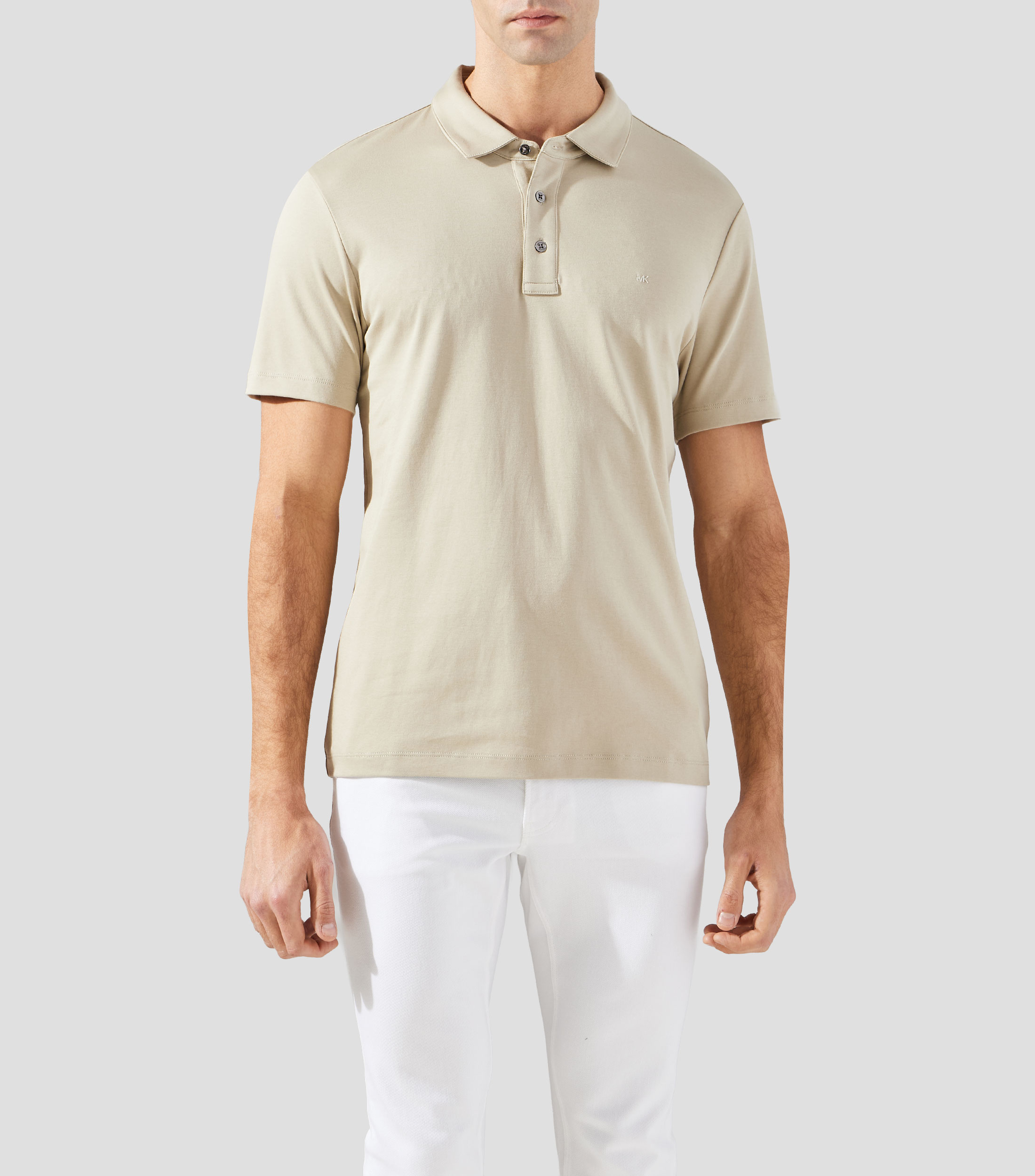 Playera tipo polo manga corta lisa Hombre