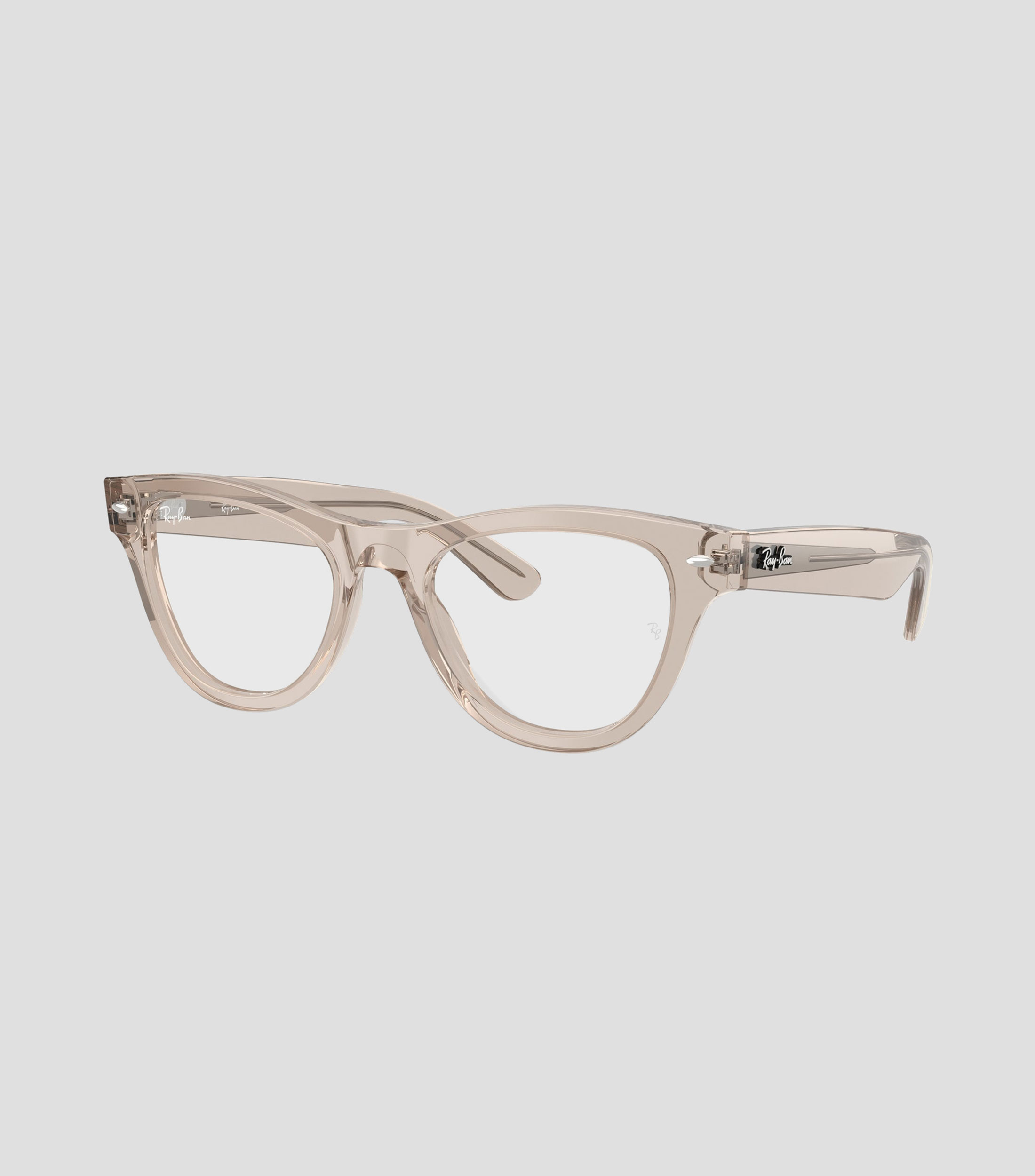 Lentes oftálmicos ojo de gato marrones claros traslúcidos Unisex