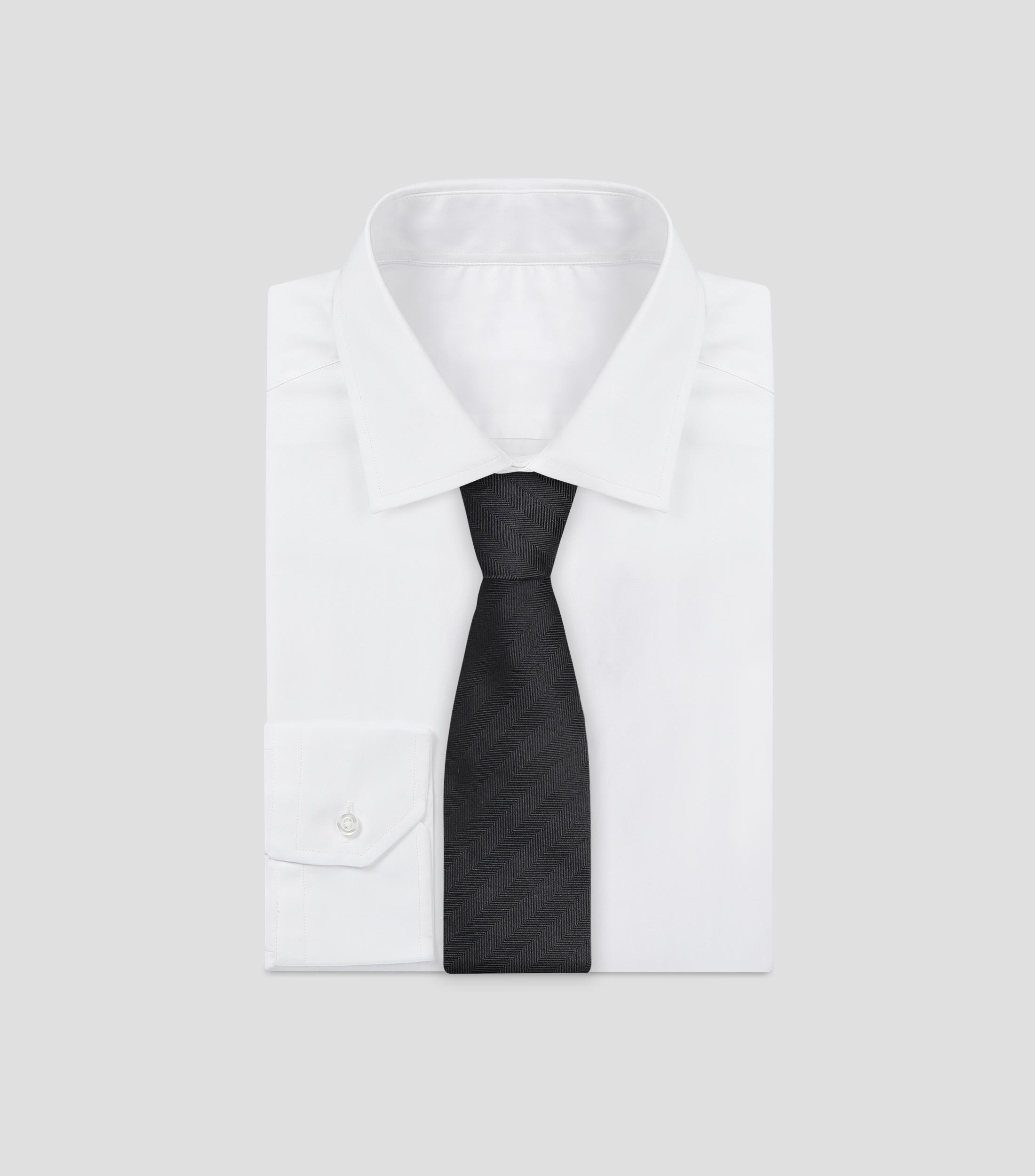 Corbata ancha de seda a rayas