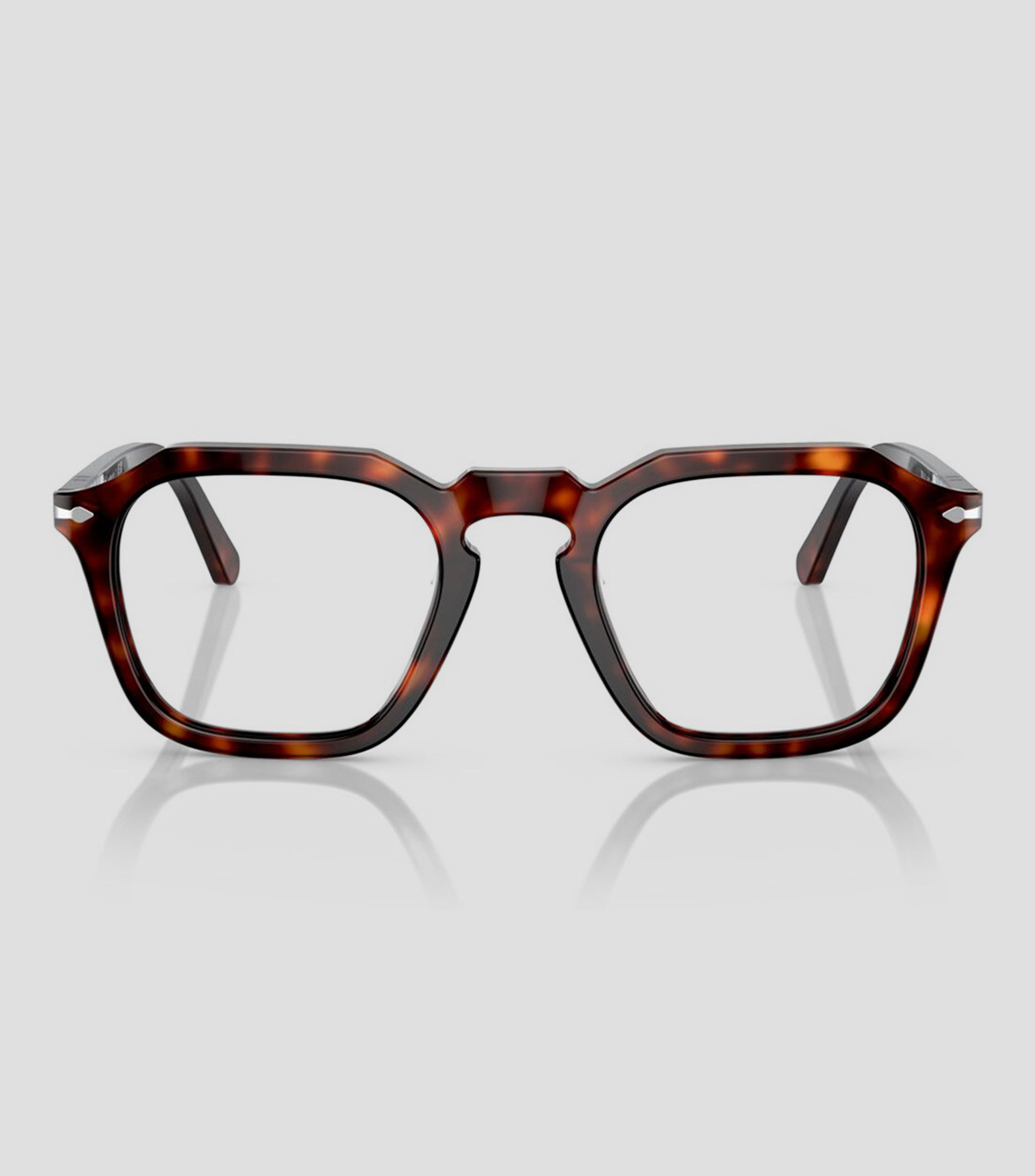 Lentes oftálmicos hexagonales café carey Unisex