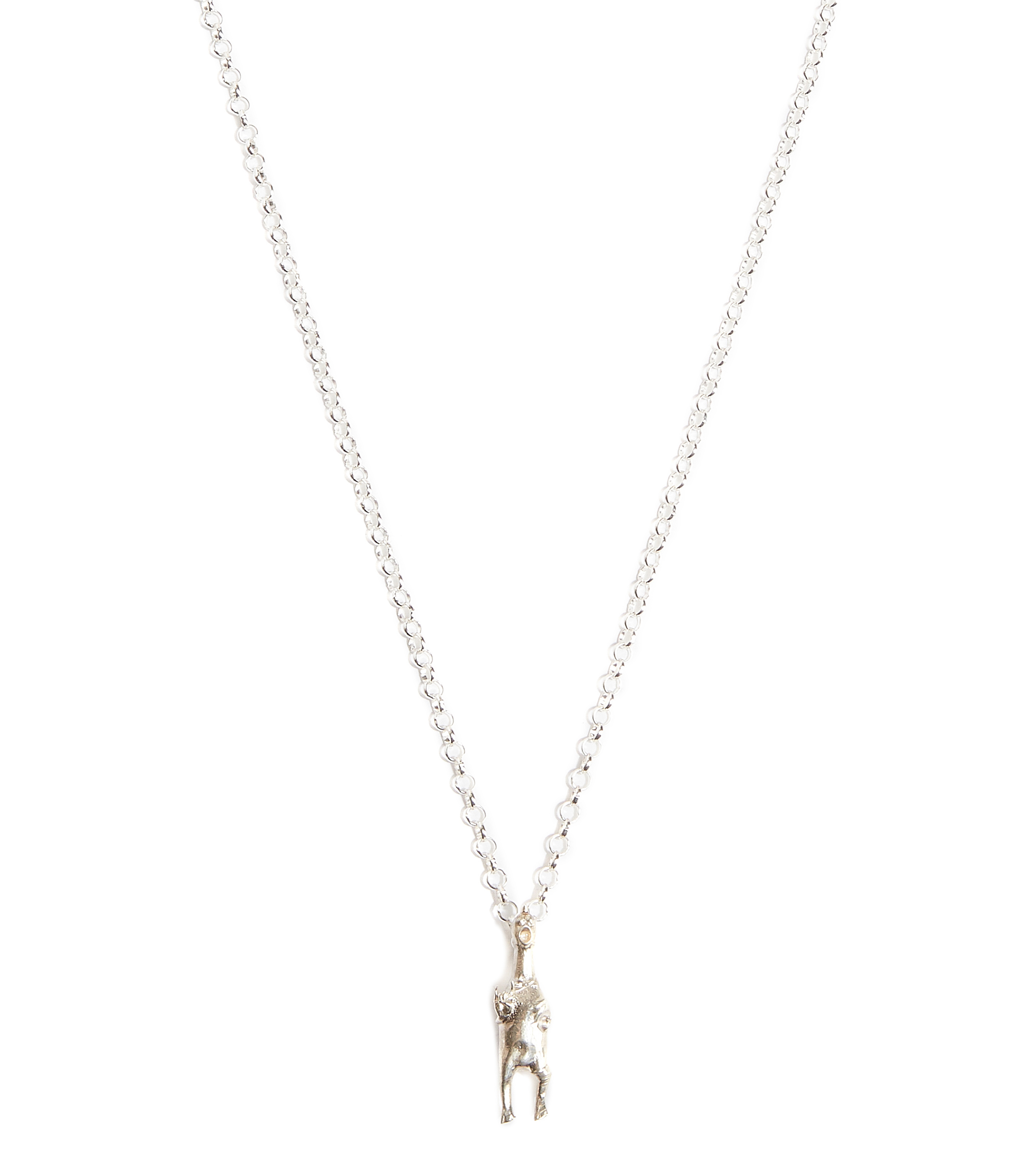 Set de Collar y Dije en plata Hombre