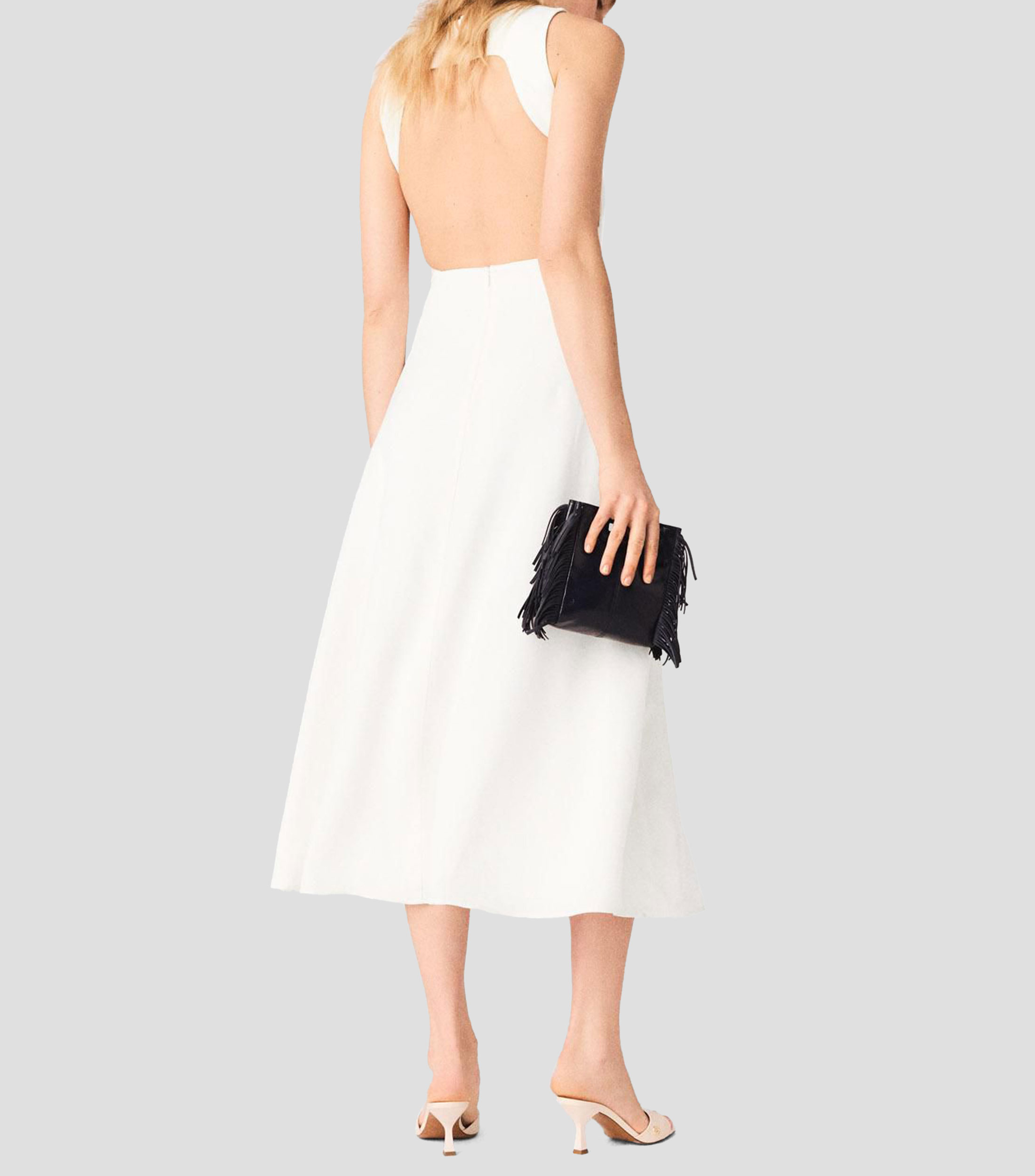 Vestido Largo Liso Mujer