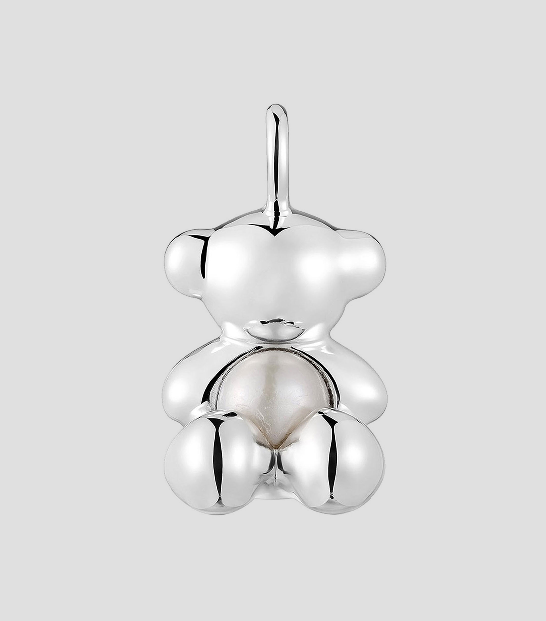 Dije de oso en plata Bold Bear con nácar Mujer