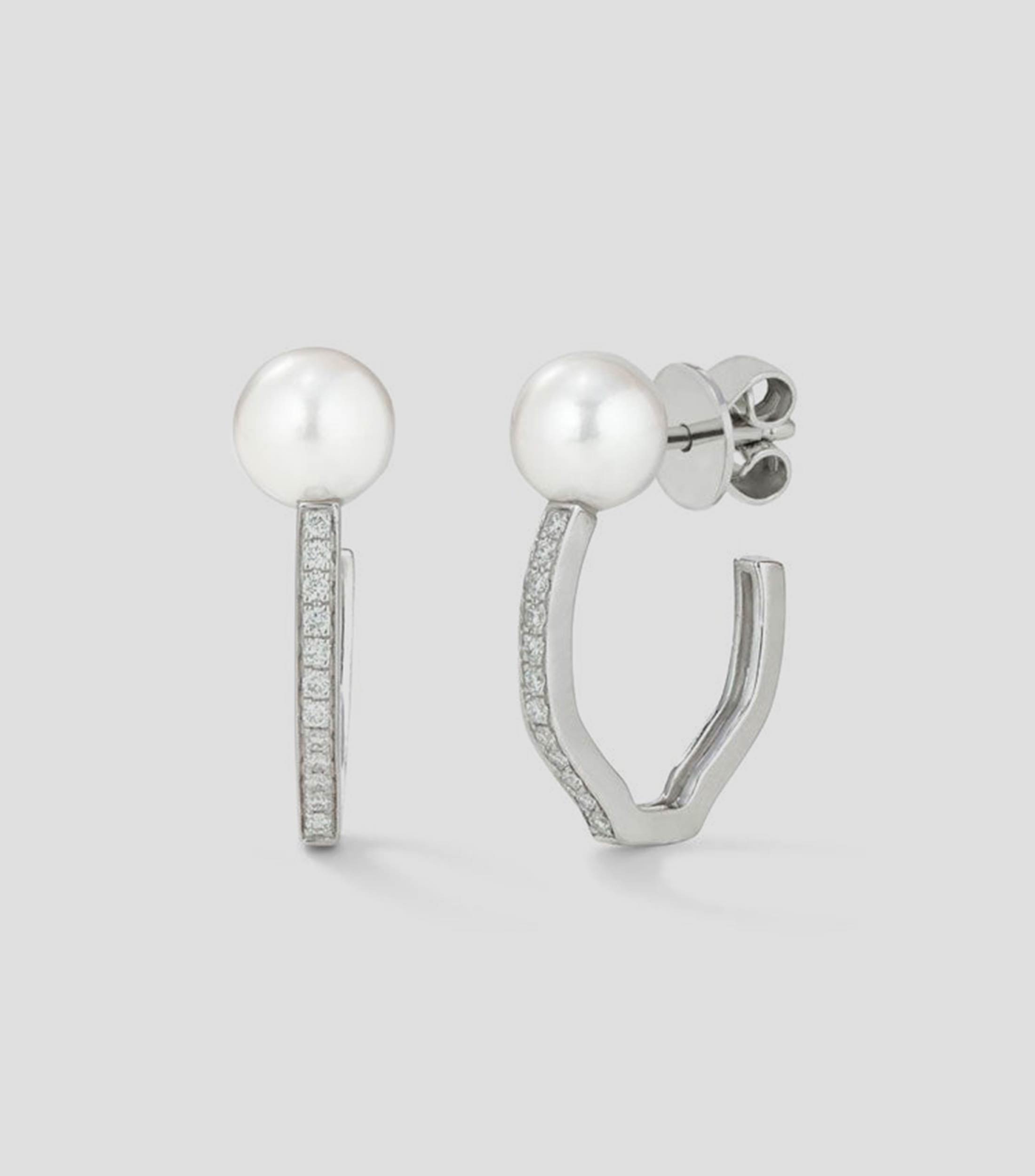 Pendientes en oro blanco de 18 kilates Mujer