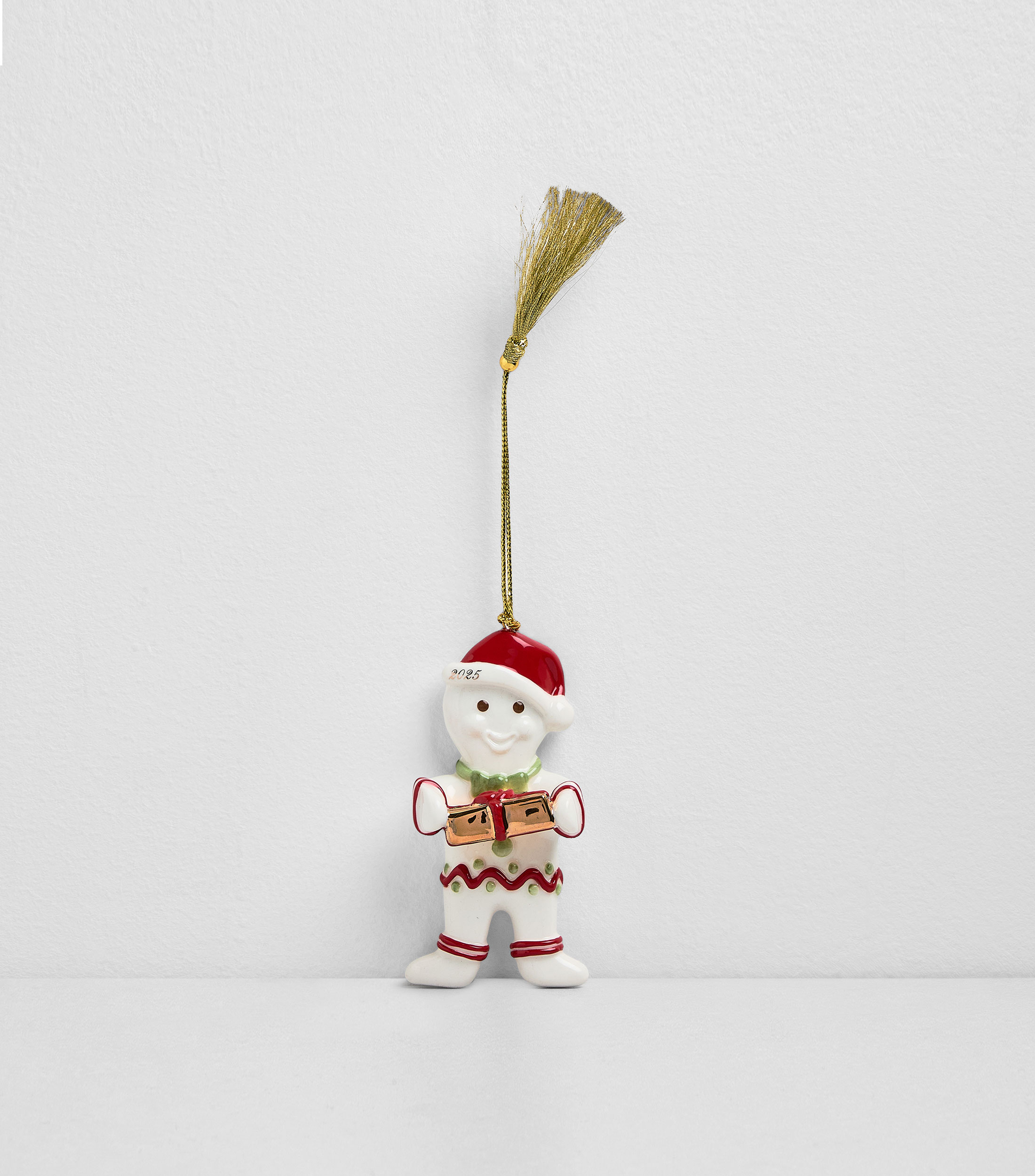 Ornamento navideño, Hombre de Jengibre 2025 Christmas Classics en porcelana