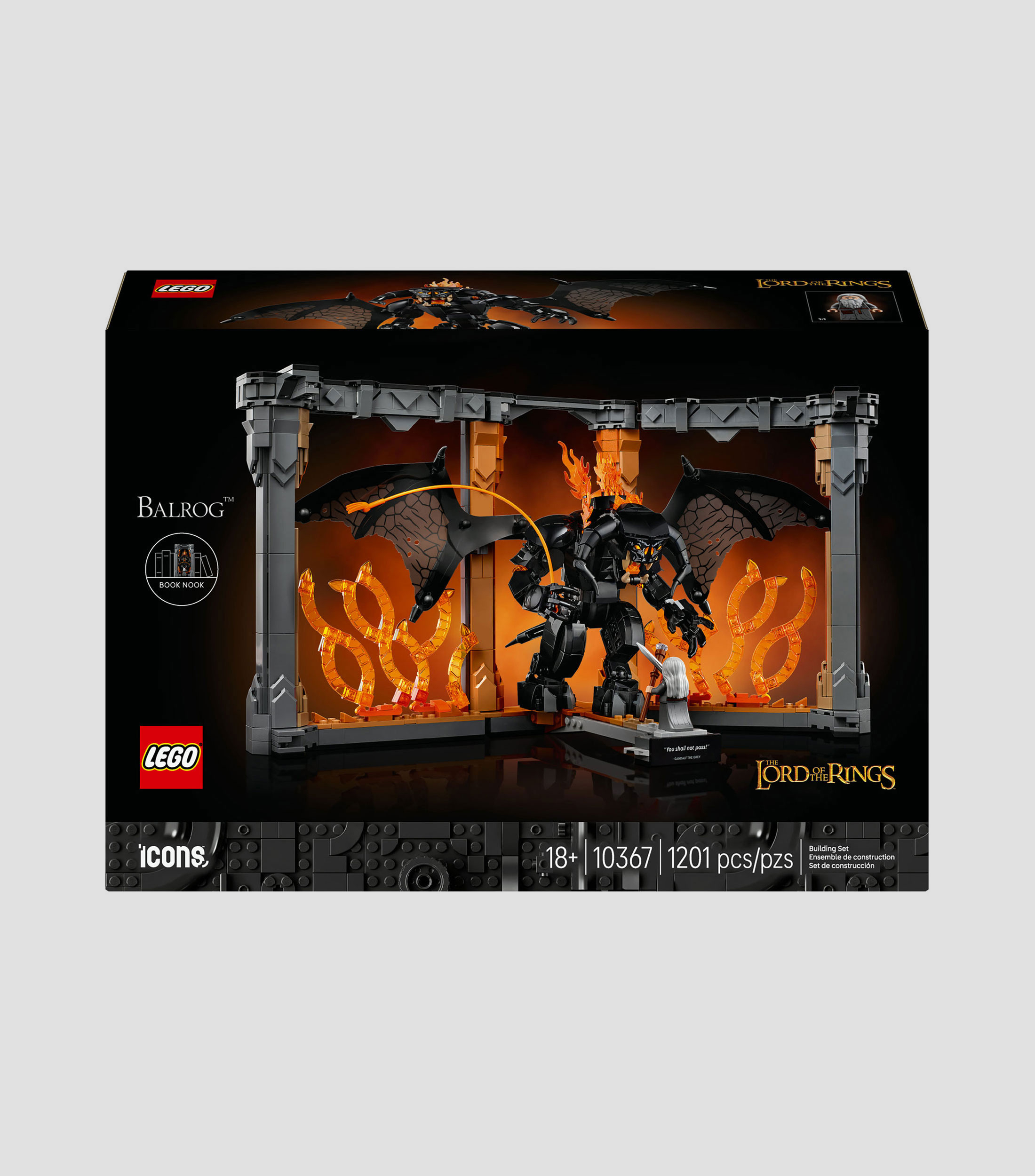 Lego Icons Rincón entre Libros El Señor de los Anillos Balrog 10367