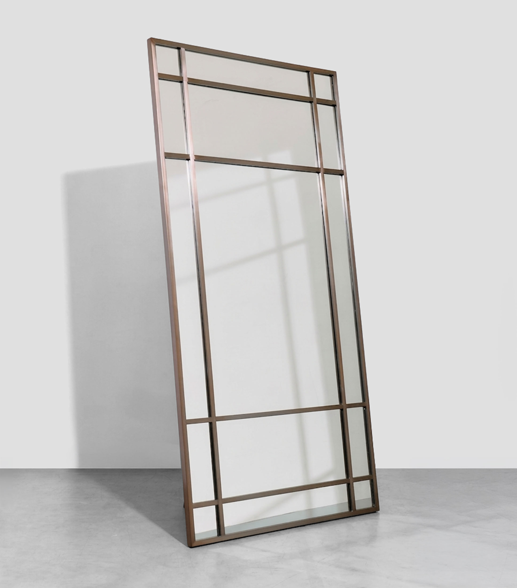 Espejo de pie Bronce en metal y cristal