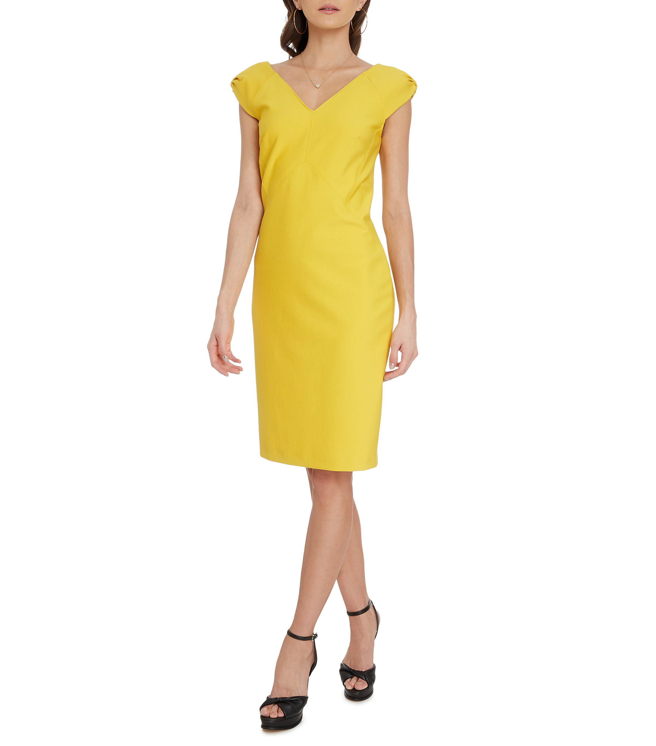 Vestidos Casuales Julio Vestidos De Coctel Vestido Amarillo Marca