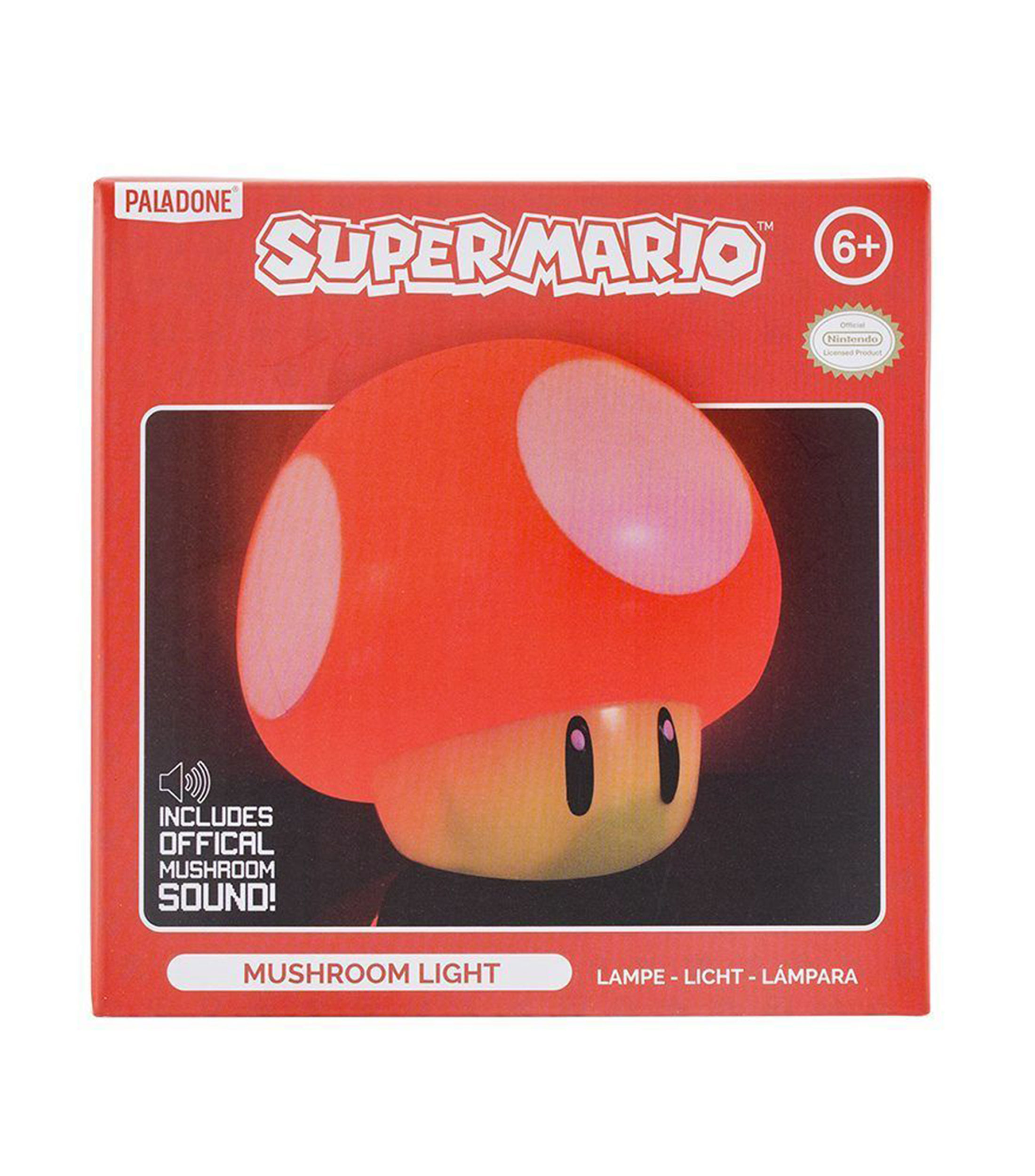 Lámpara de mesa Super Mario Mushroom Light, 4 V
