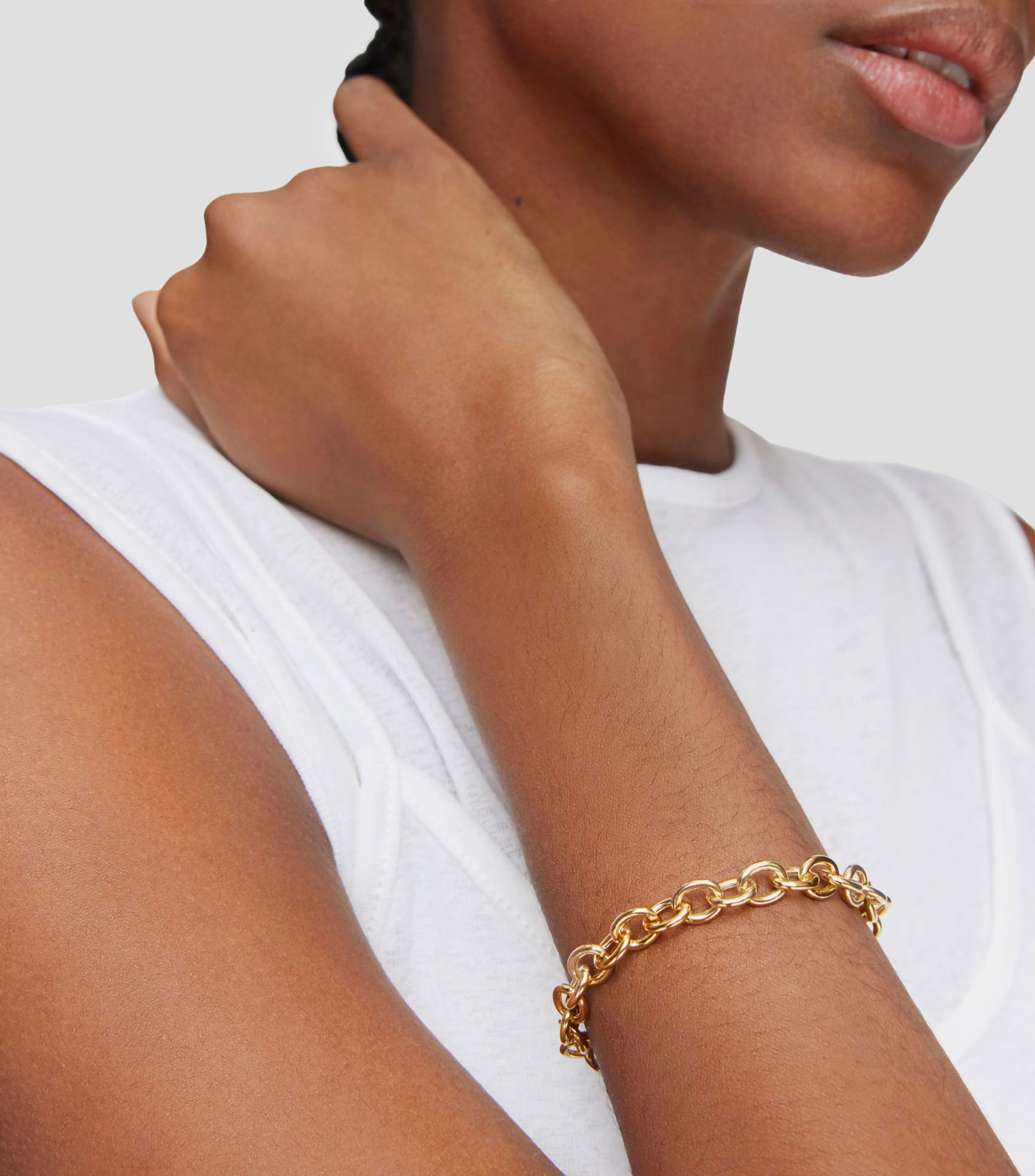 Pulsera en Plata .925 con Anillas entrelazadas Mujer