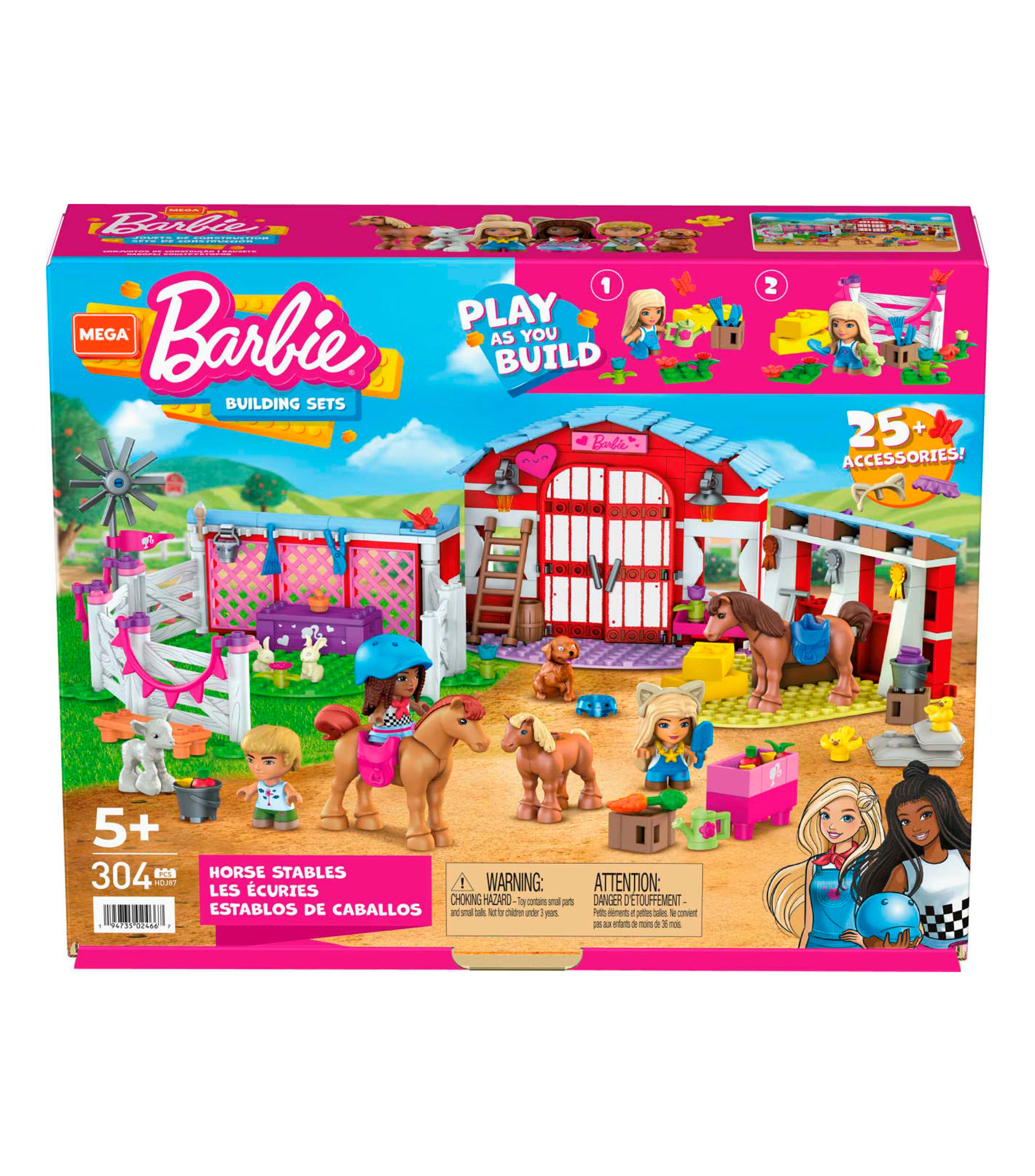 Mattel Barbie Building Sets Establo de Caballos El Palacio de Hierro