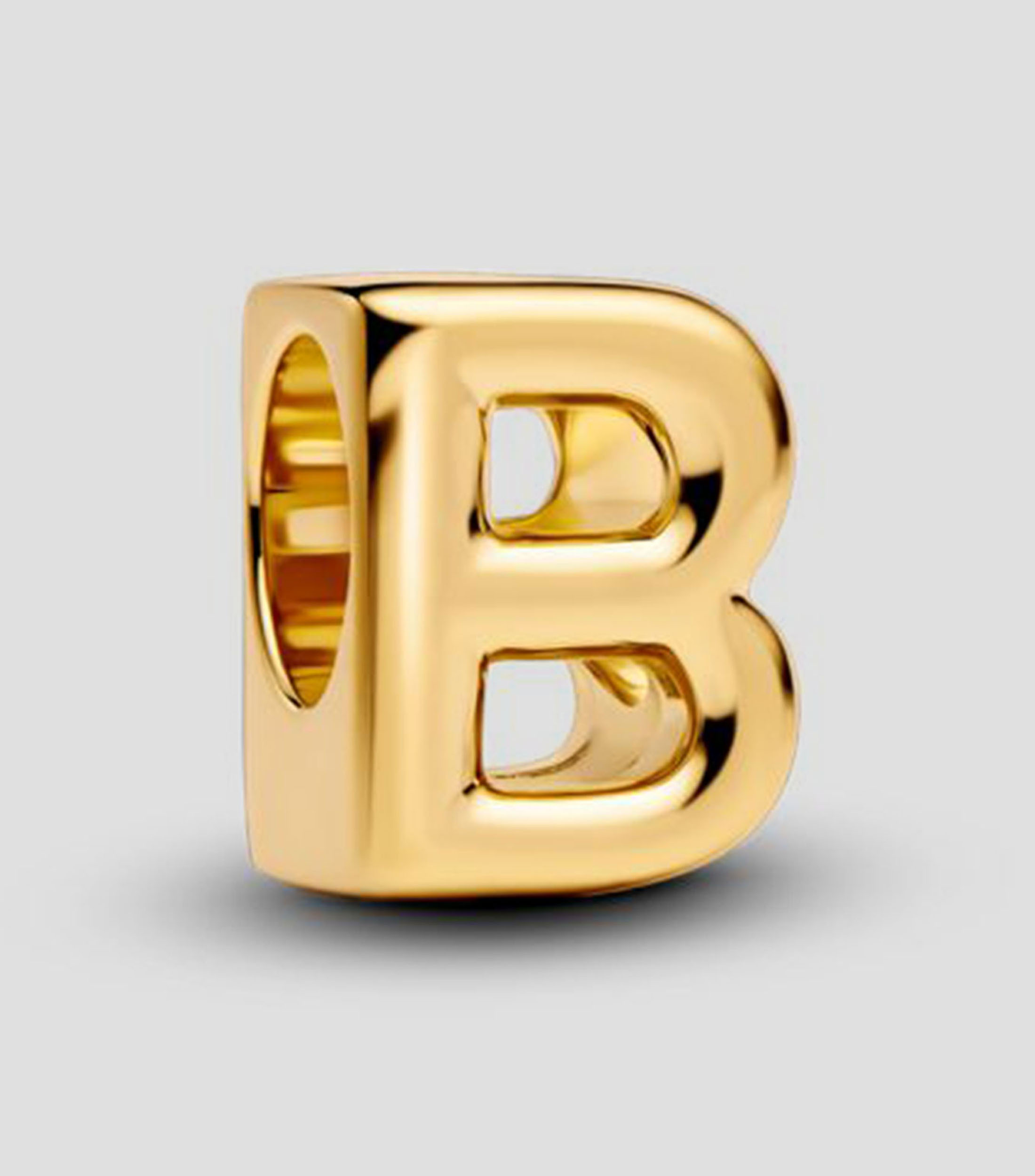 Charm en plata Letra B Unisex