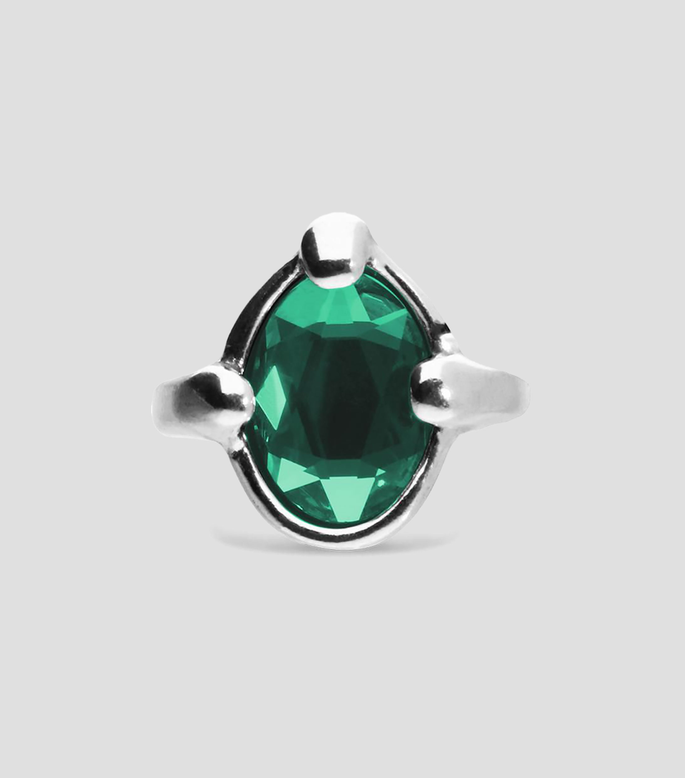 Anillo con incrustación de cristal Mujer