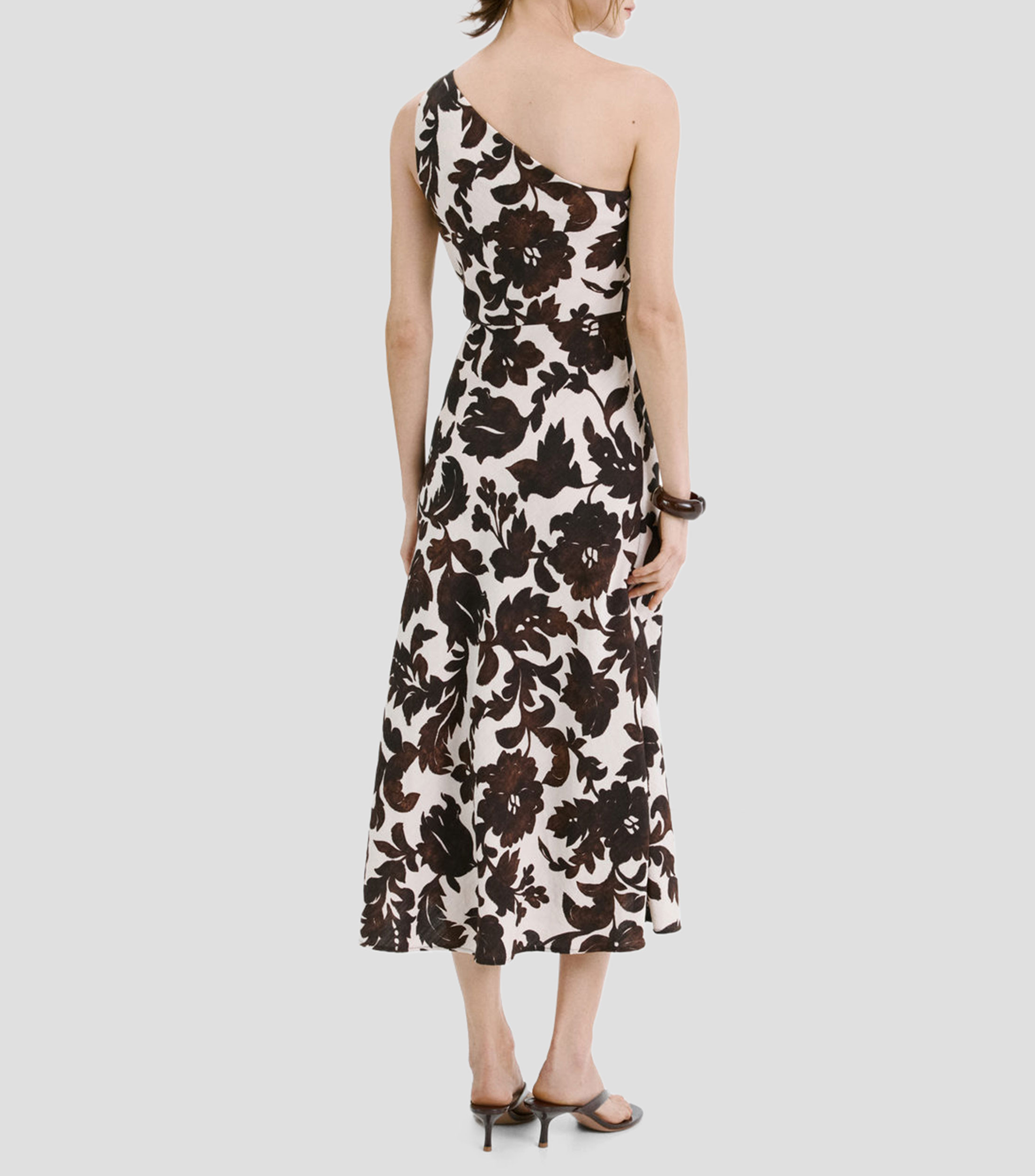 Vestido midi estampado Mujer