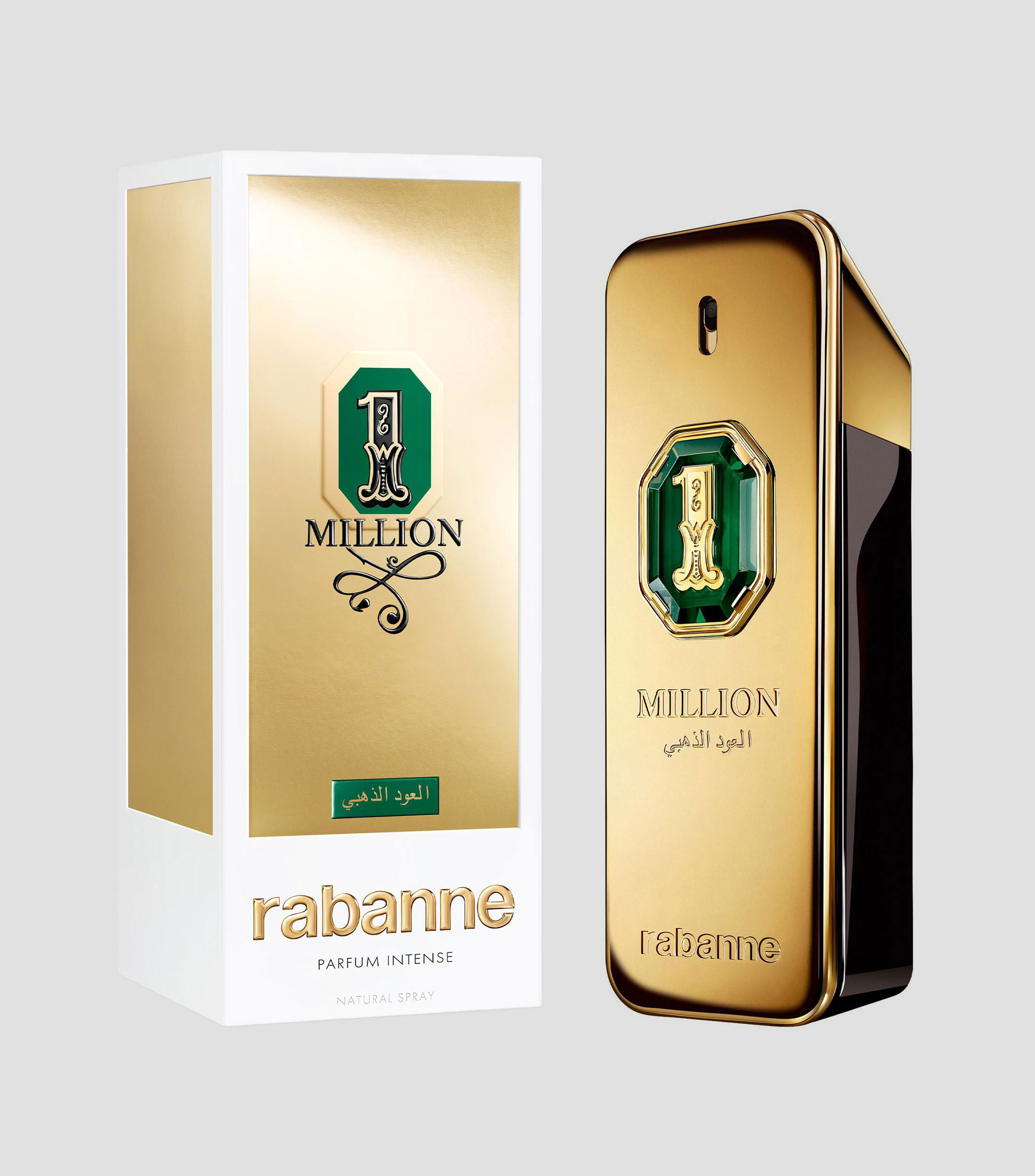 Perfume 1 Million Golden Oud Parfum Intense, 100 ml para Hombre