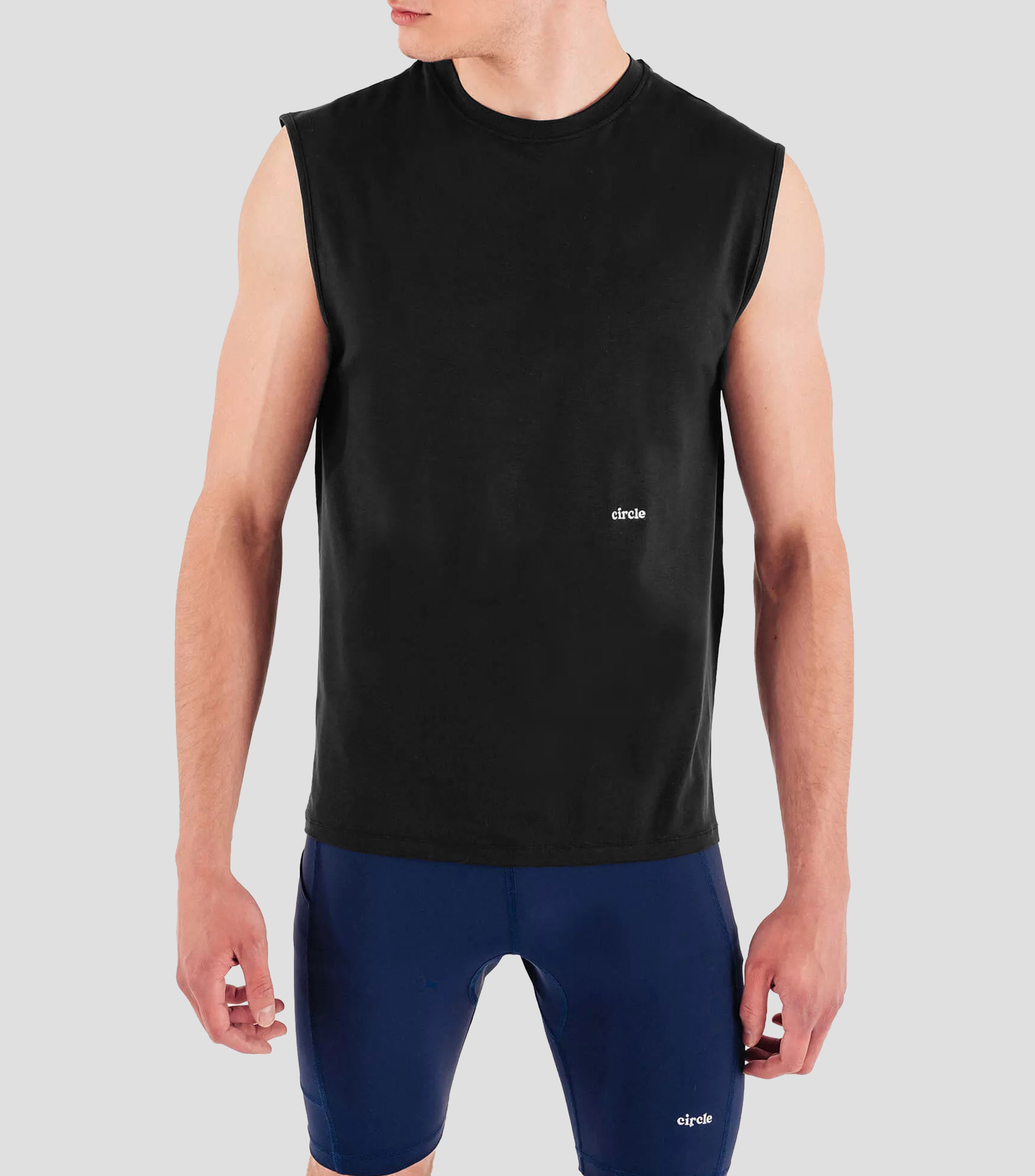 Tank top para entrenamiento cuello redondo sin mangas liso Mujer