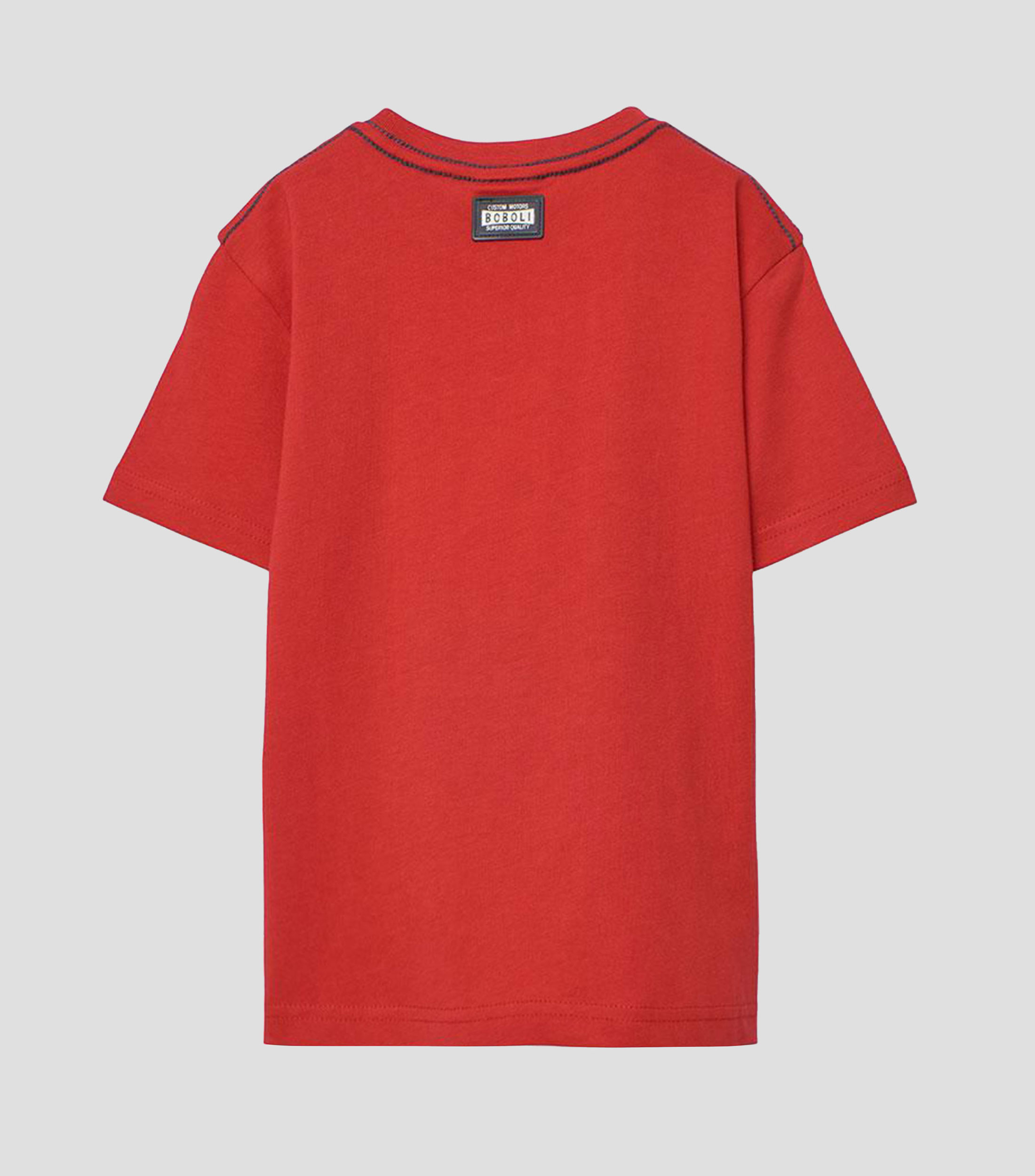 Playera cuello redondo manga corta estampada Niño