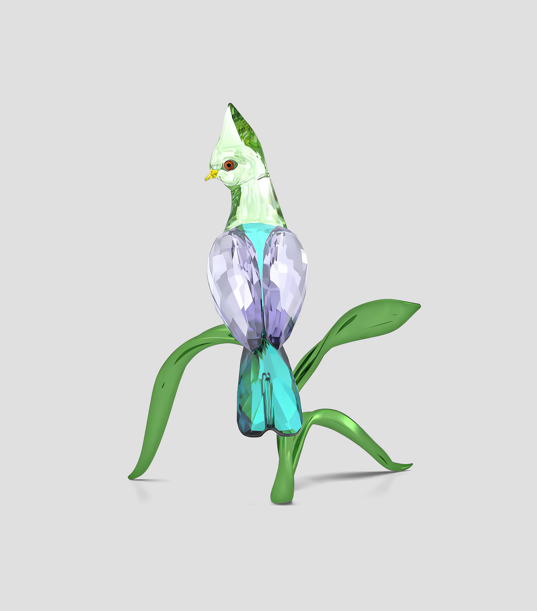 Figura decorativa Turaco en Cristal Swarovski