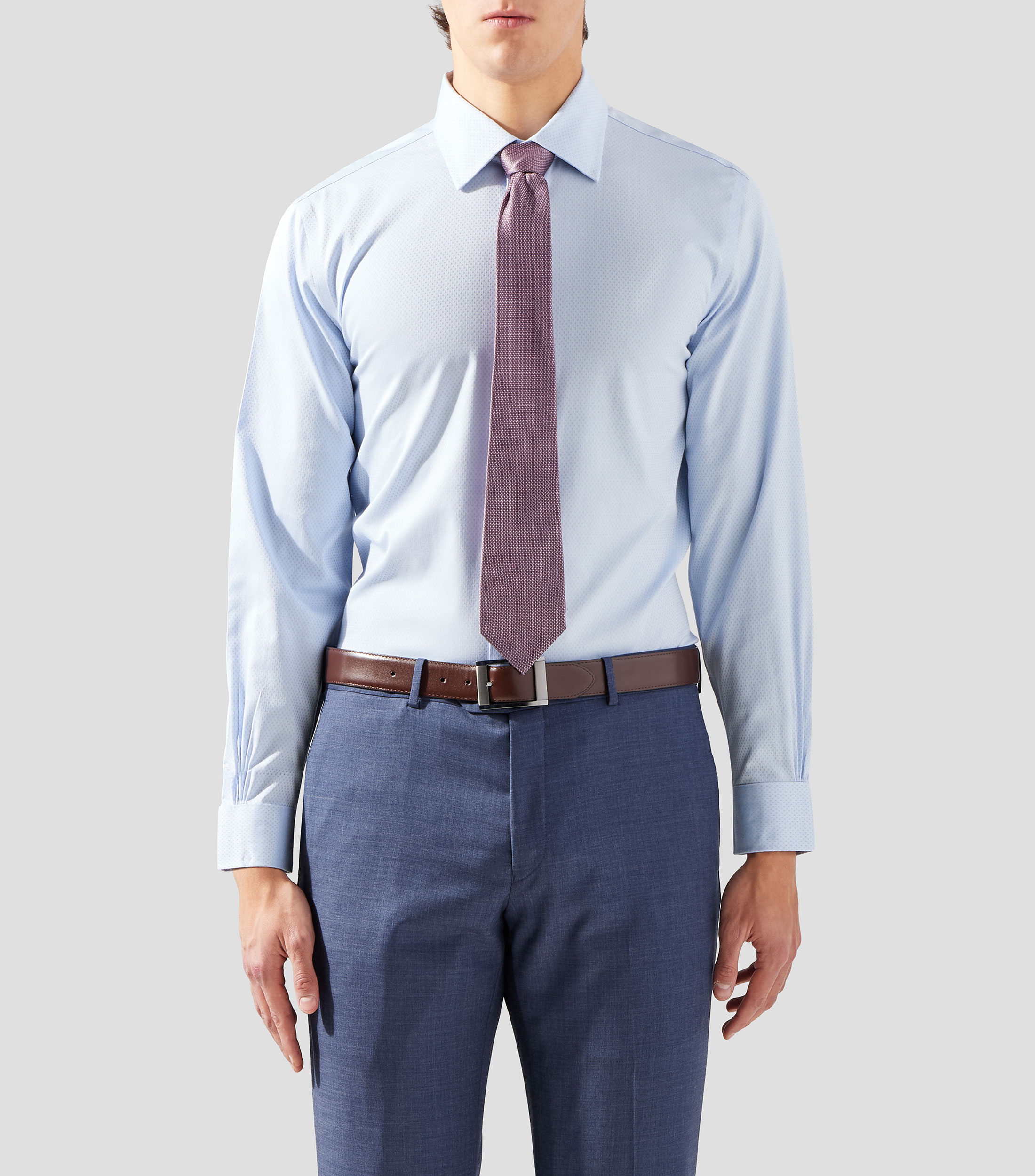 Camisa Polkadots manga larga Hombre