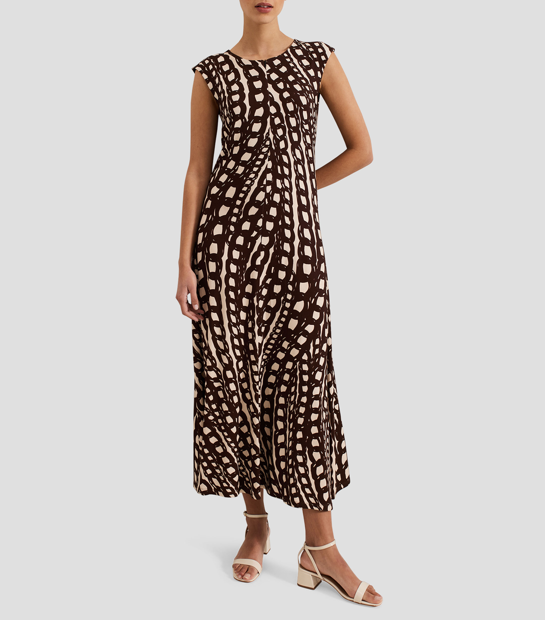 Vestido maxi estampado Mujer