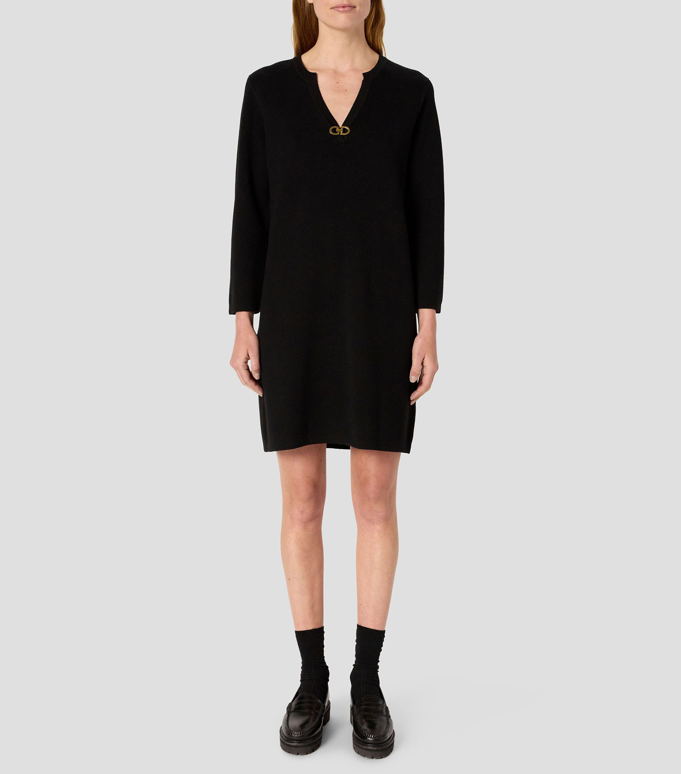 Vestido Corto manga larga Mujer