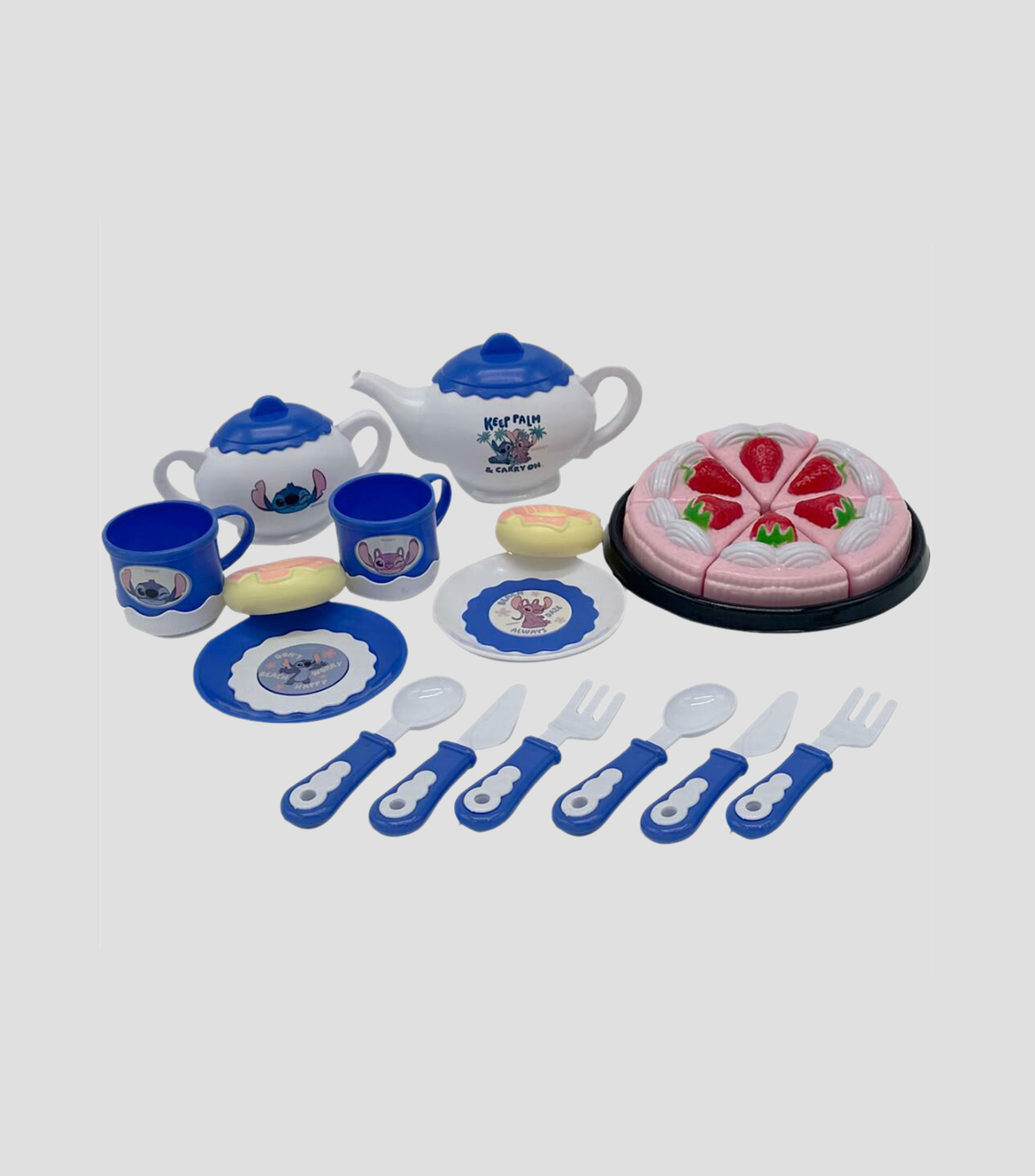 Juego de Té con Pastel de Stitch