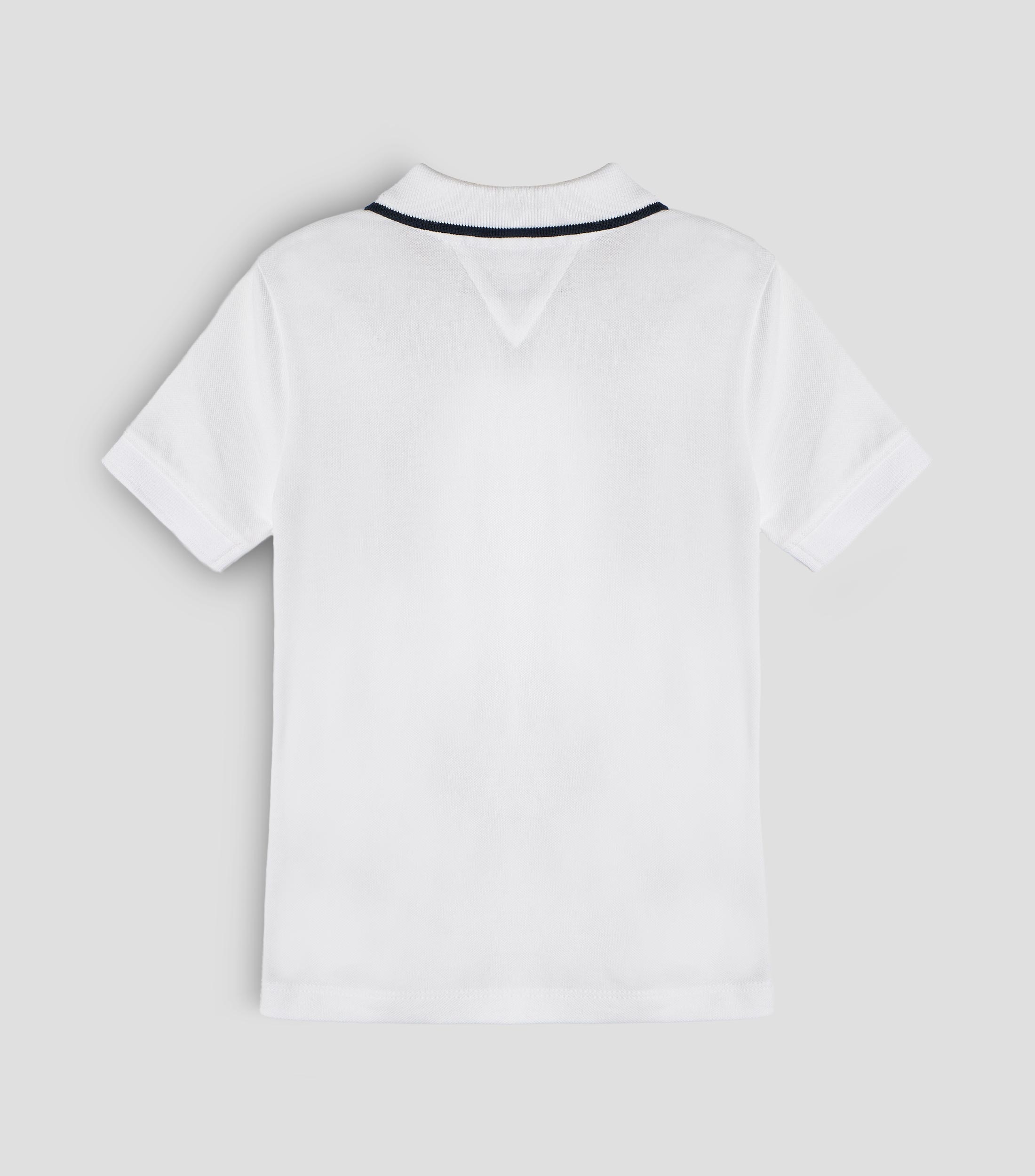 Playera tipo polo manga corta lisa Niño