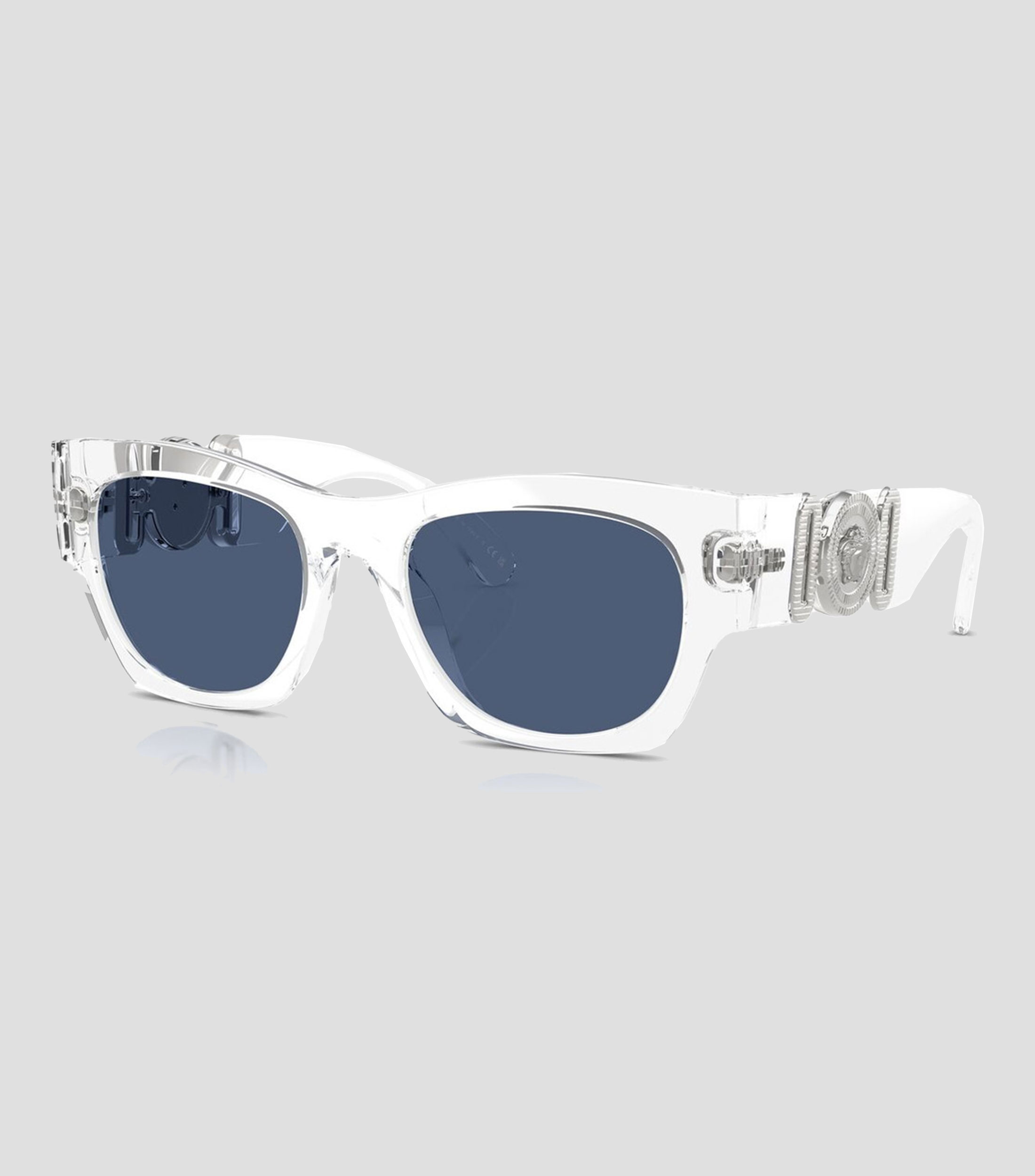 Lentes de sol cuadrados transparentes Unisex