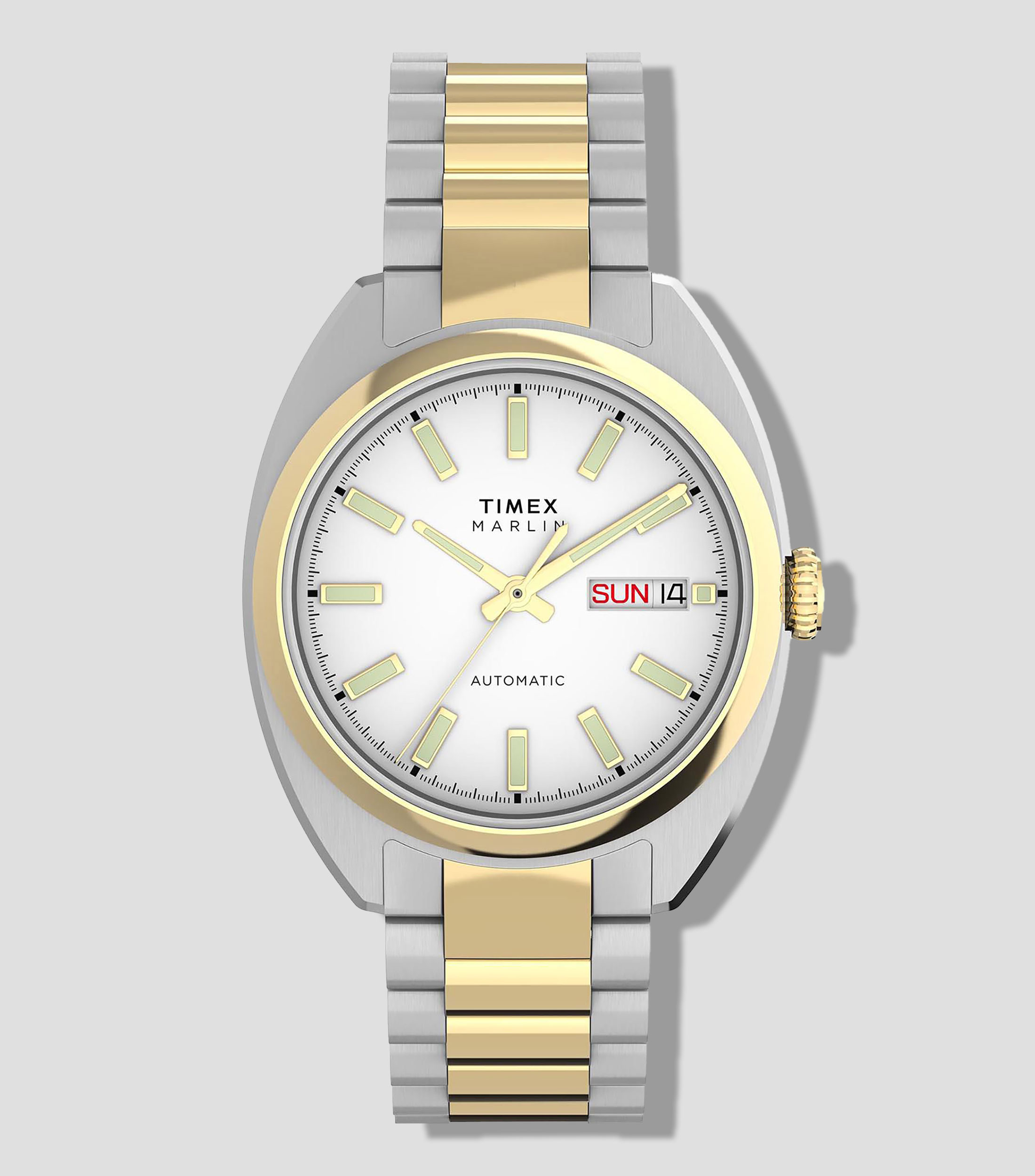 Reloj para Hombre Marlin casual plateado con dorado