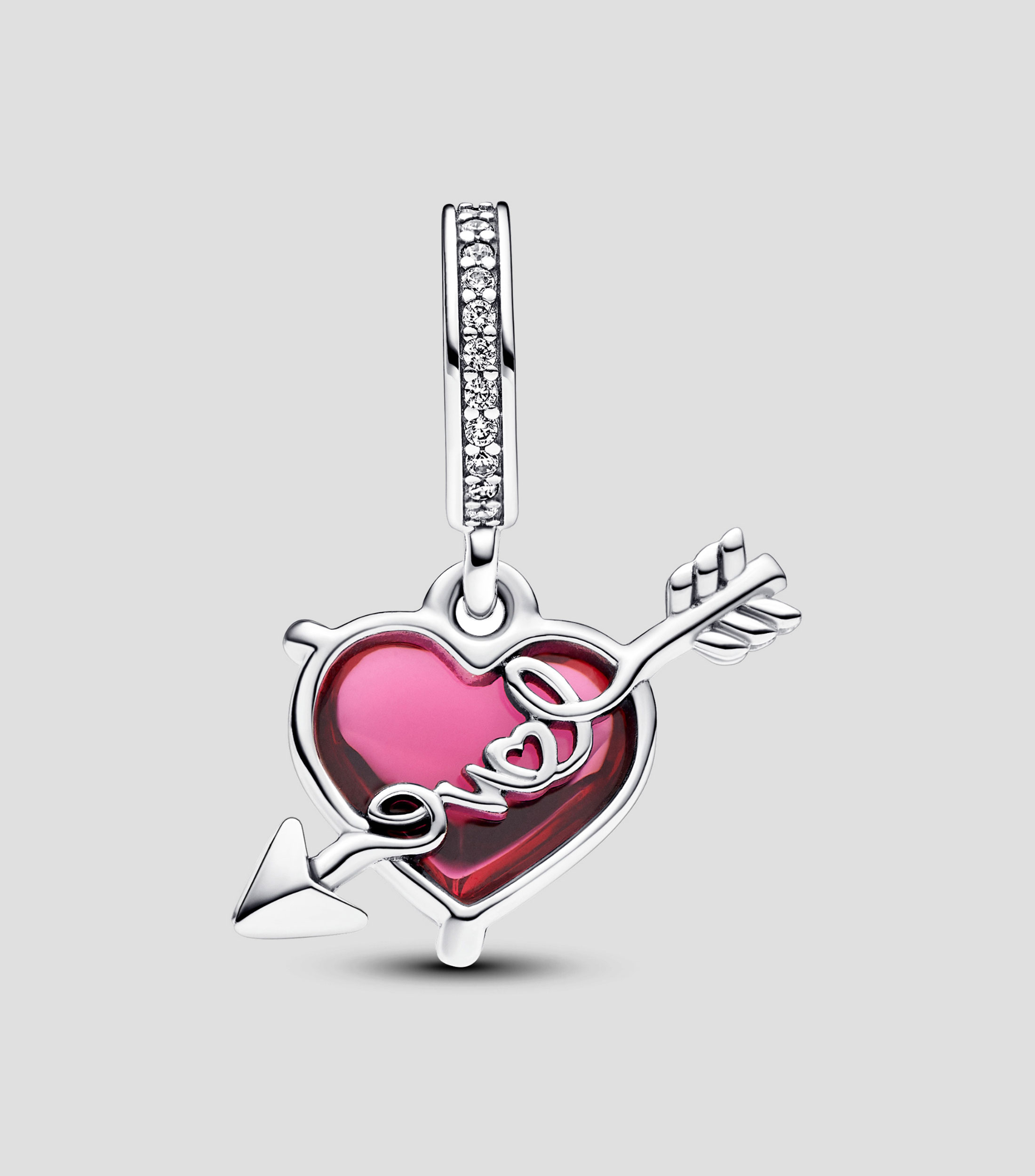 Charm Pandora Moments Arrow Heart en plata .925 Mujer