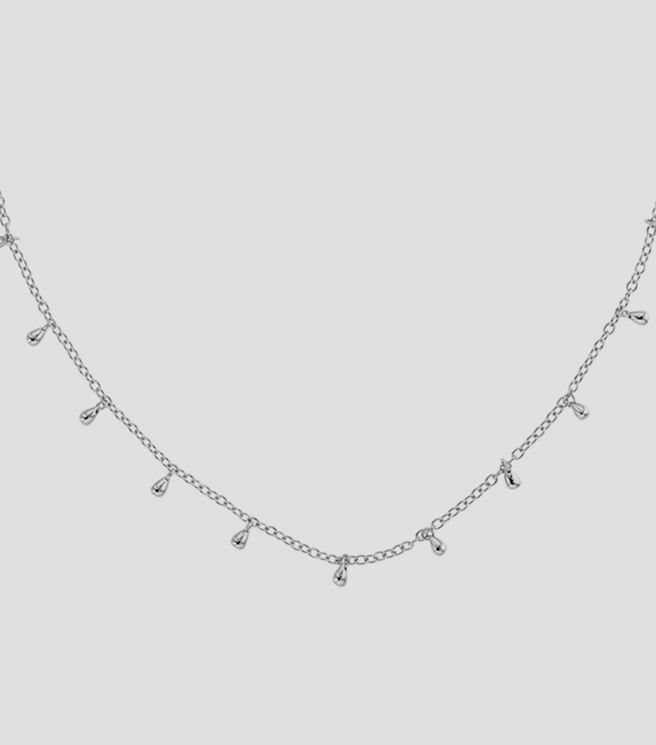 Collar con gotas en plata Teardrop Mujer