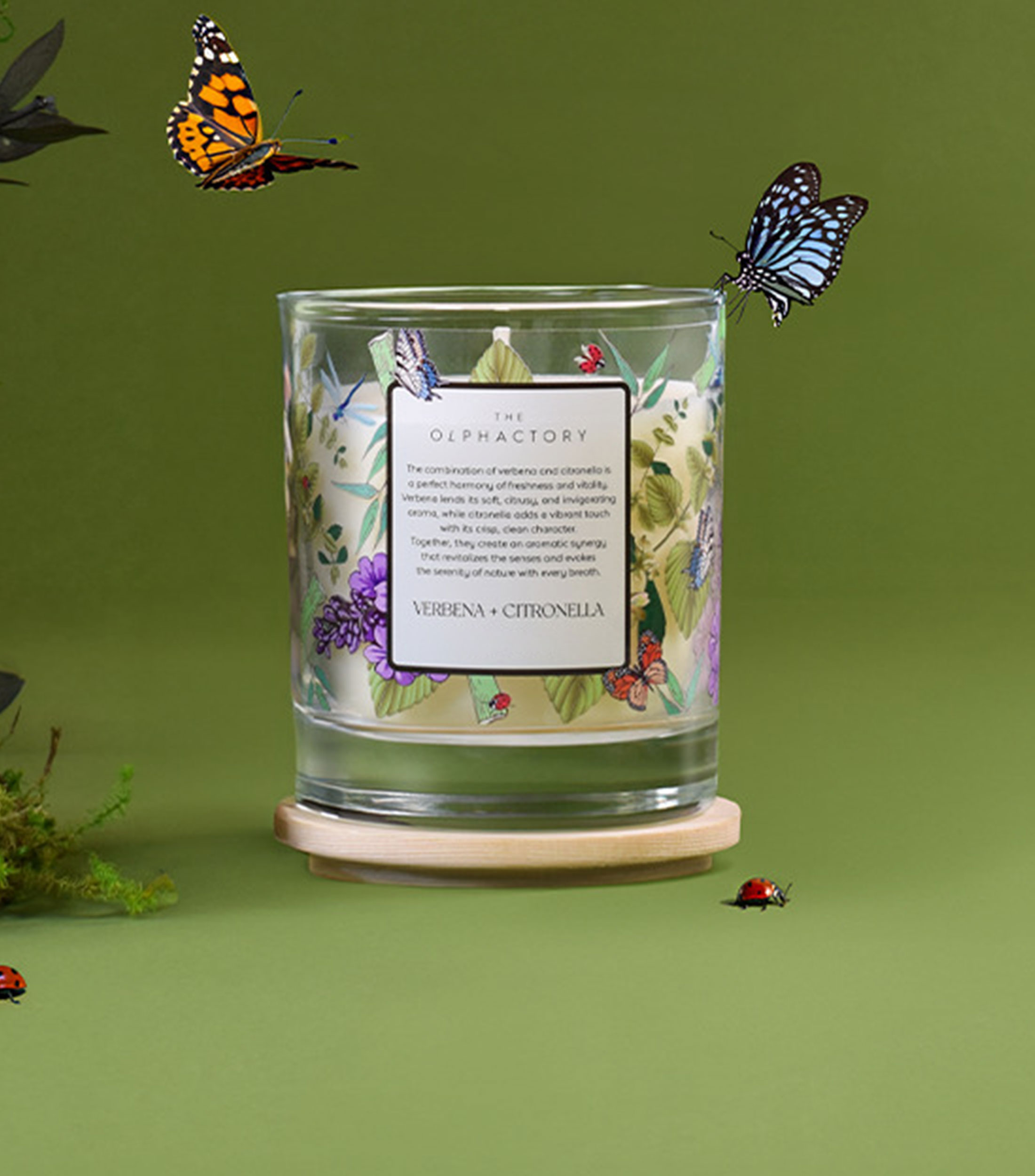 Vela aromática Verbena y Citronella