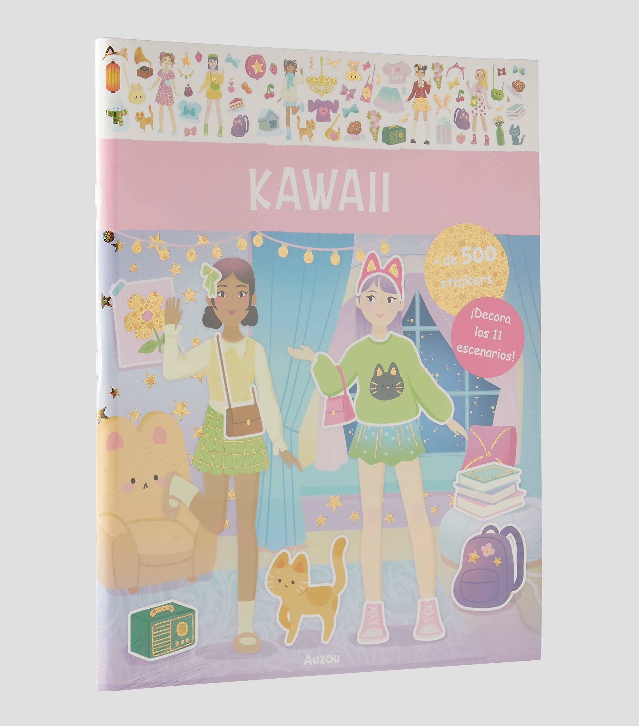 InfantilesLibro de stickers Kawaii, Ophélie Ortal