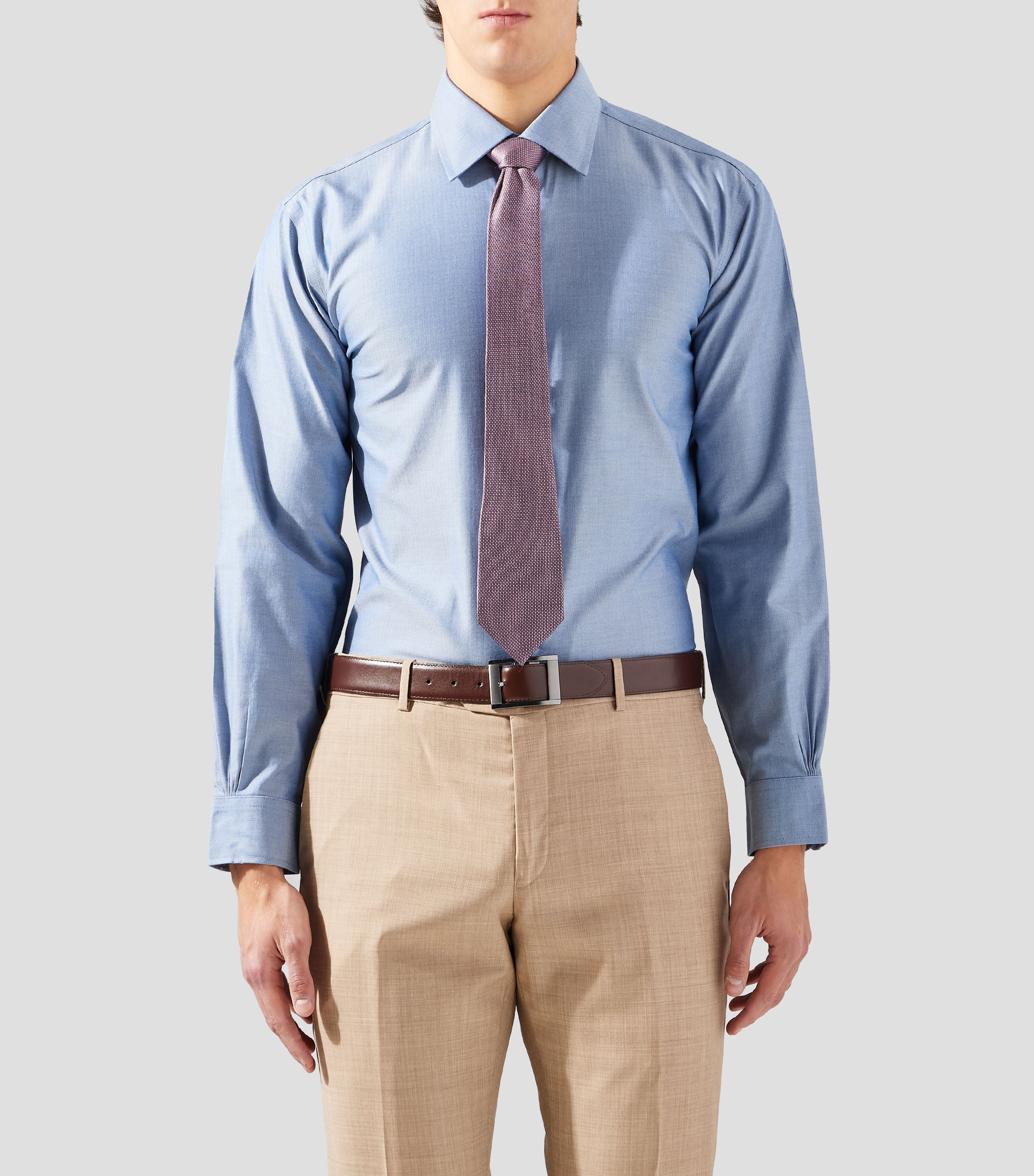 Camisa de Vestir Microdiseño manga larga Hombre
