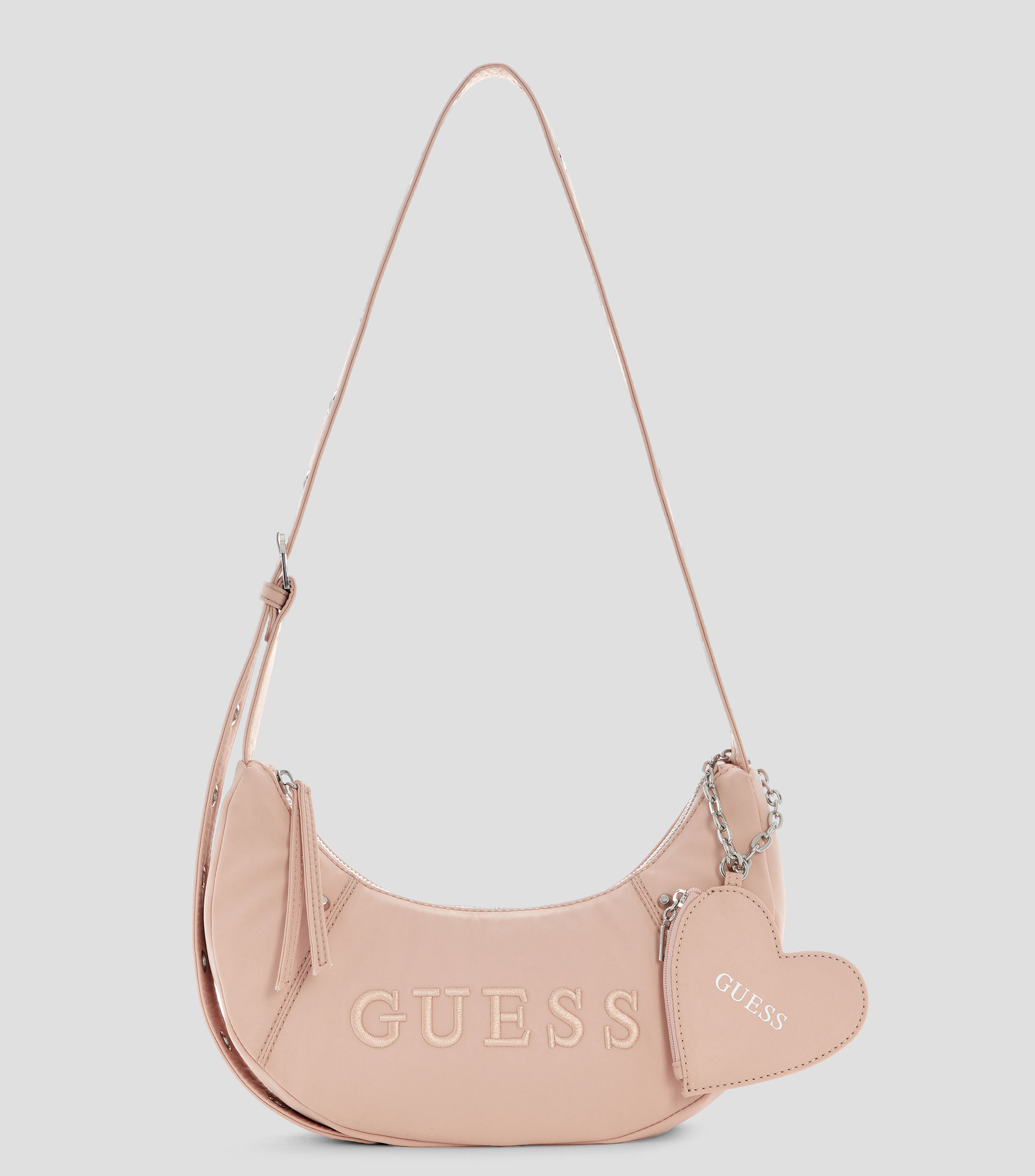 Bolsa hobo rosa sólida Mujer