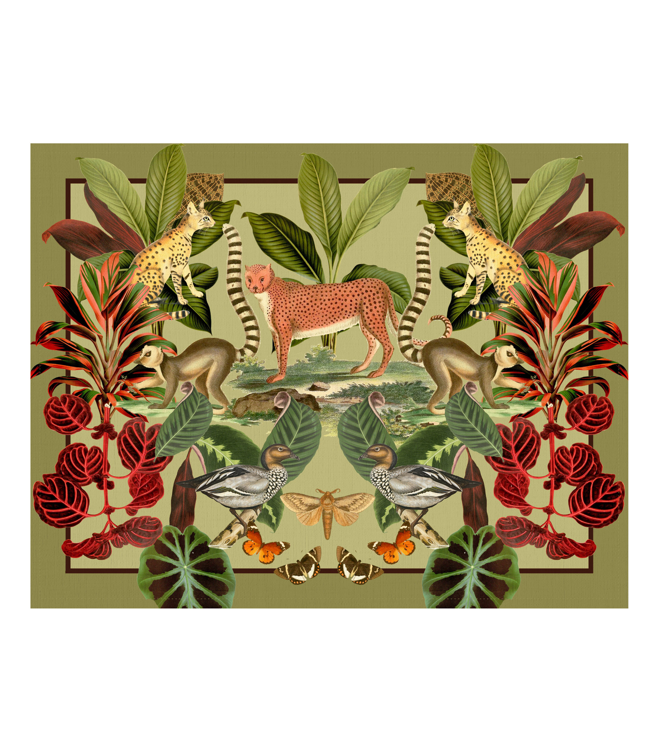 Mantel Individual Savage rectangular