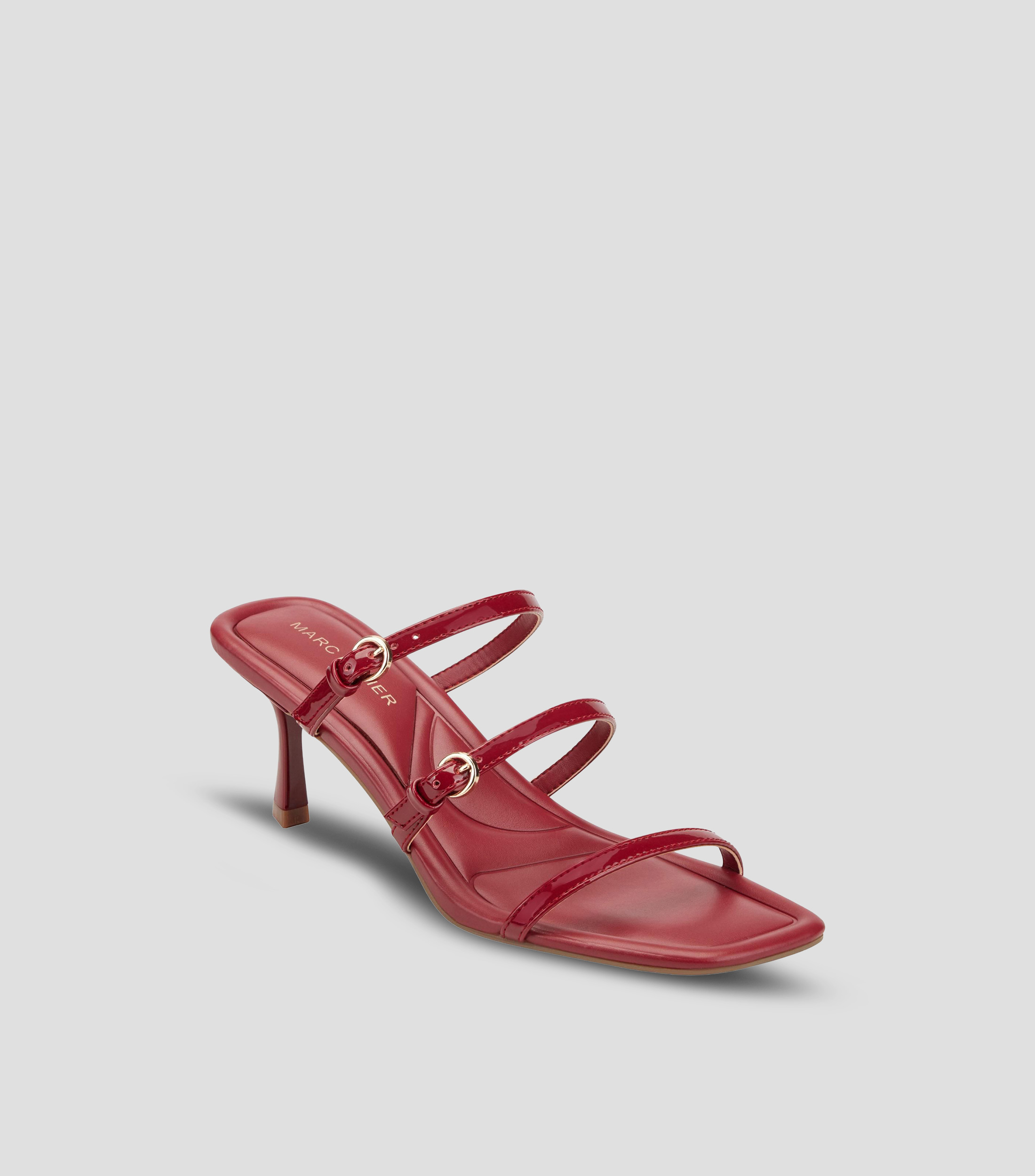 Sandalias con tacón medio de aguja Mujer