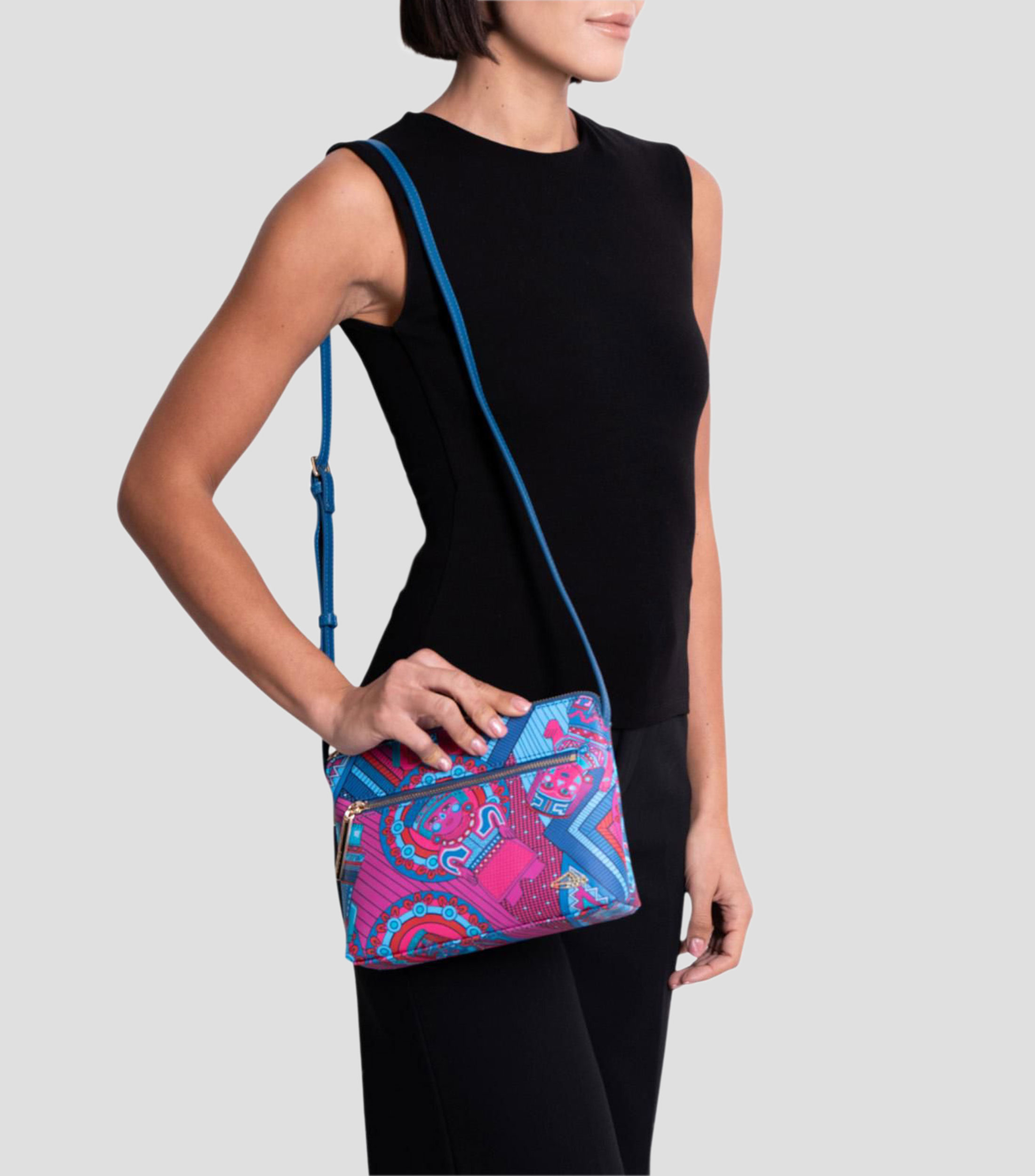 Bolsa Crossbody Caritas Sonrientes de Veracruz Mujer