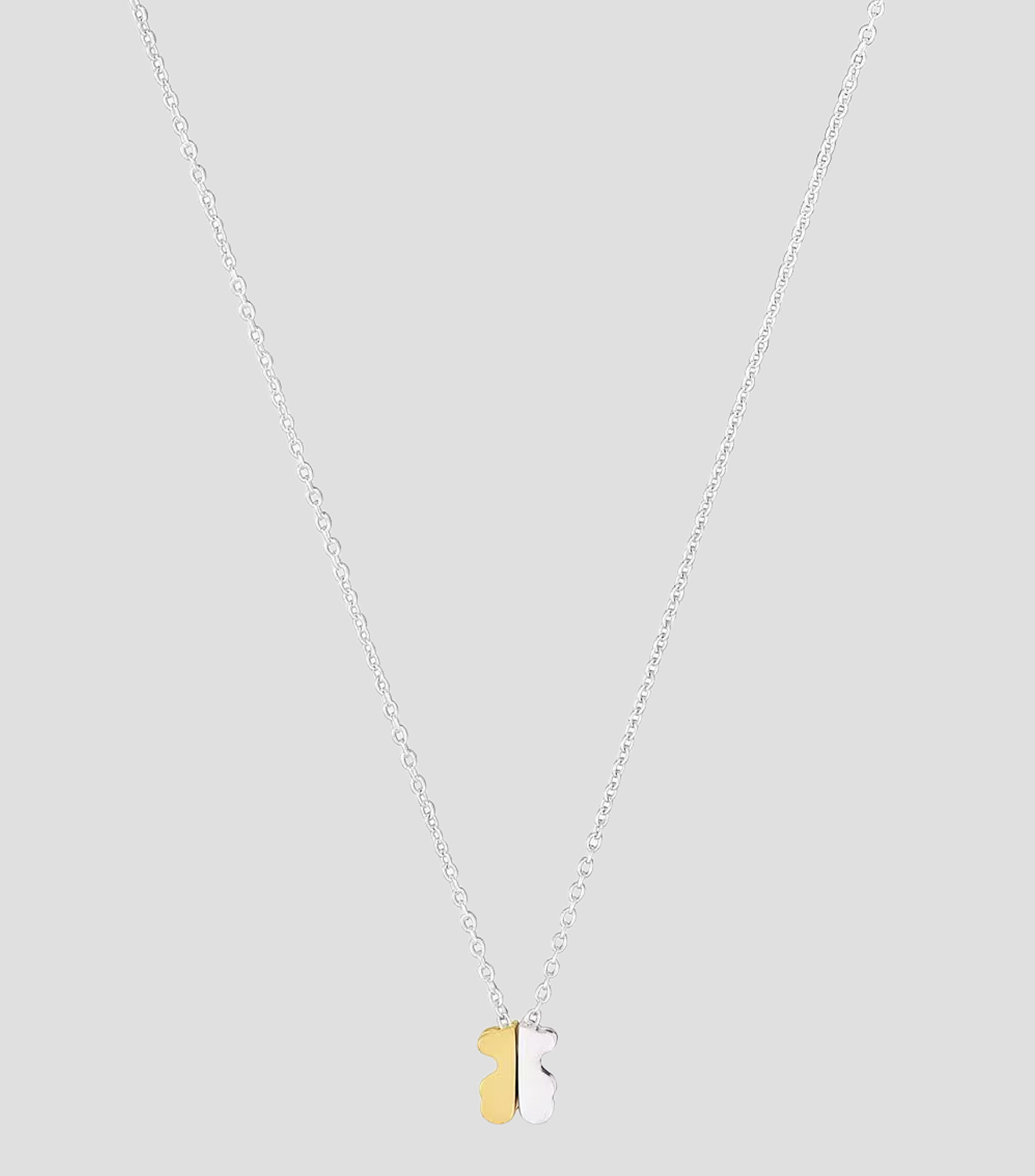 Collar oso en Plata 1950 Mujer