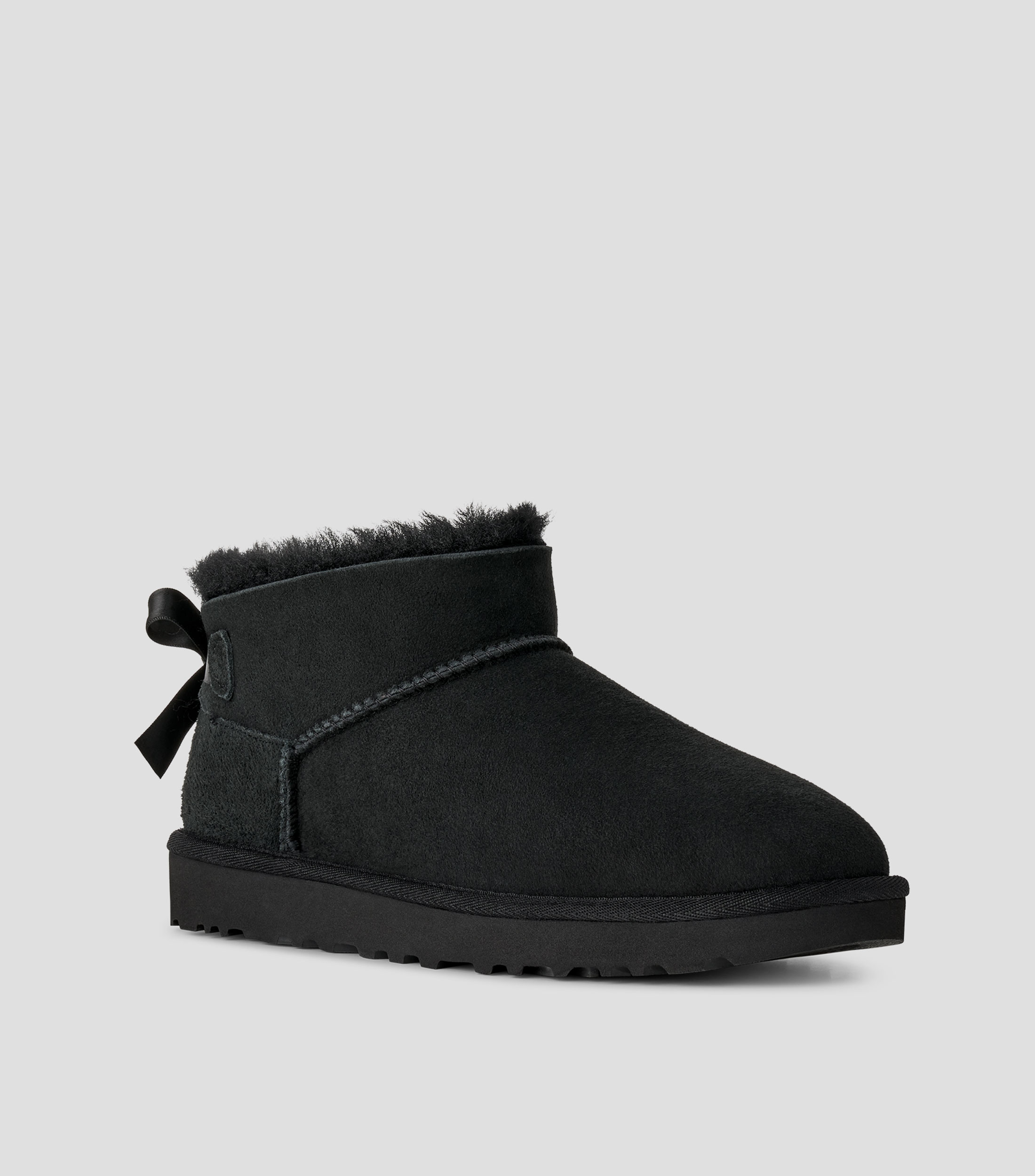 Botines Ultra Mini Bailey Bow en gamuza Mujer