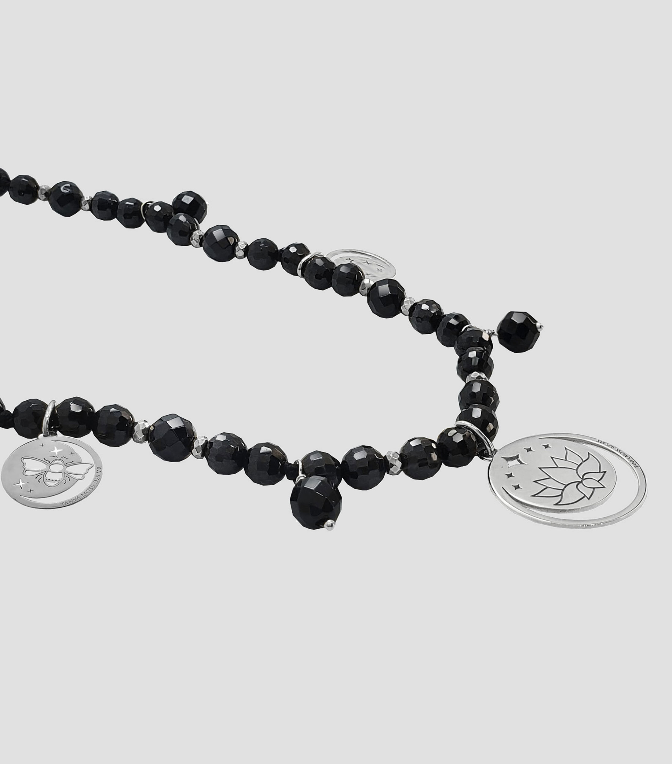 Collar en plata .925 con 3 charms Mujer