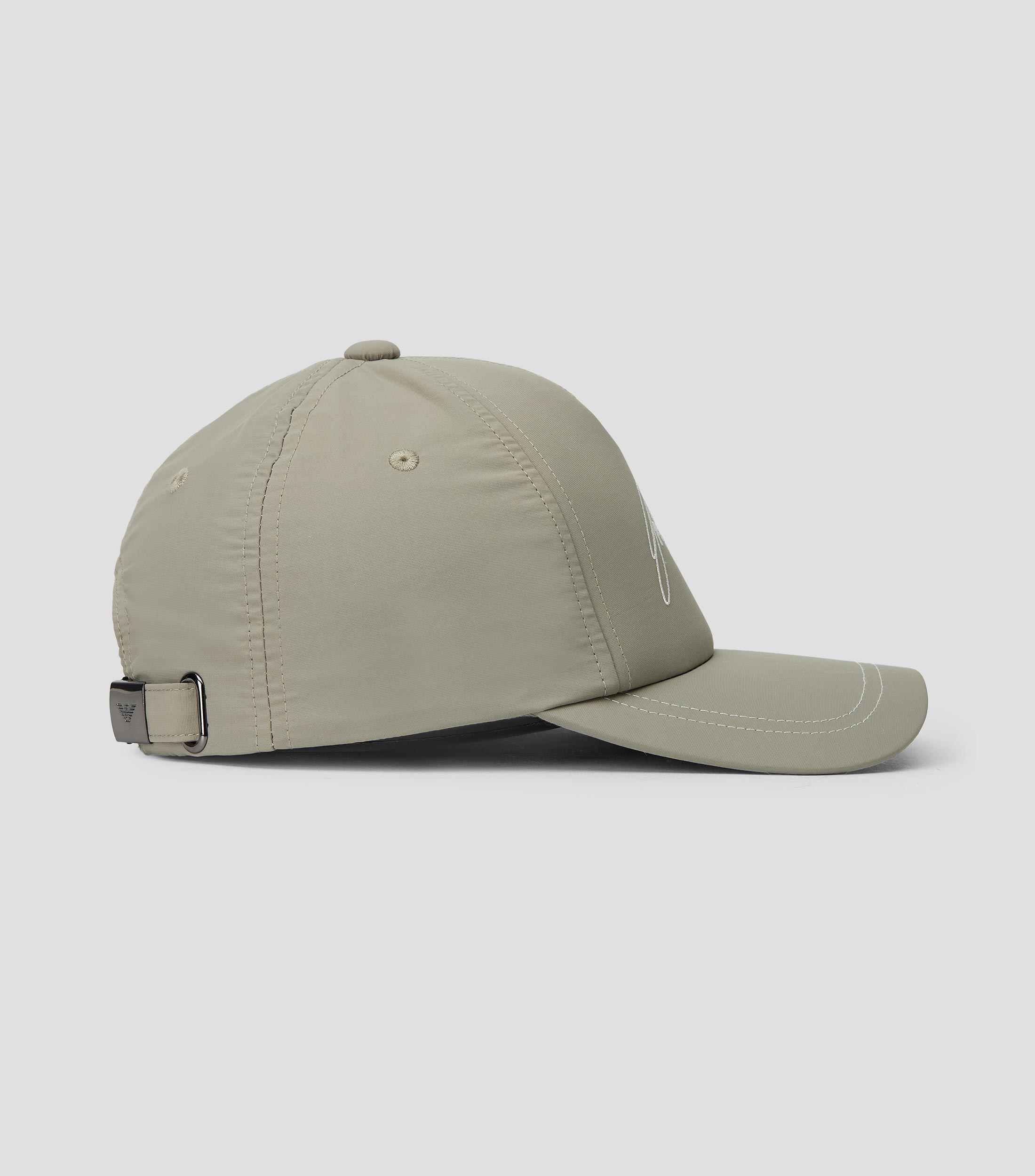 Gorra con bordado kaki Hombre