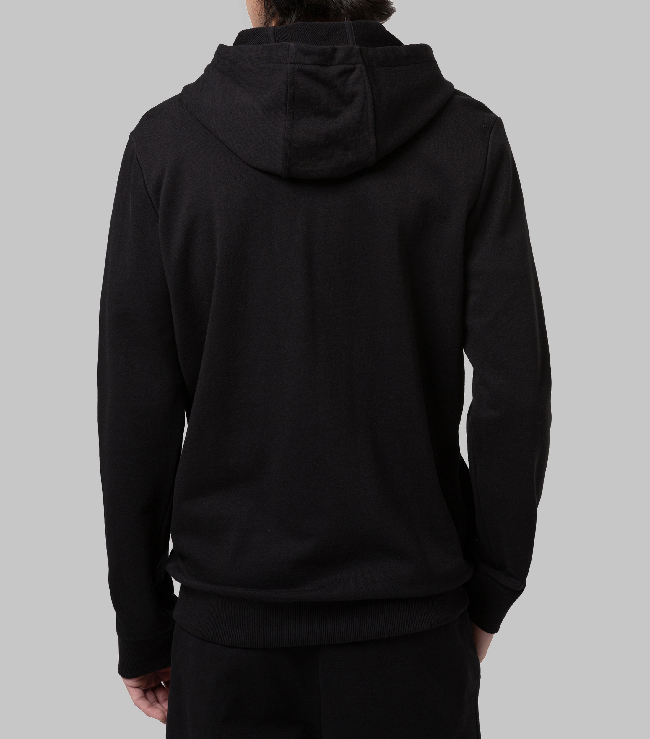 Sudadera HUGO con cremallera integral en felpa de algodón con parche de logo Hombre