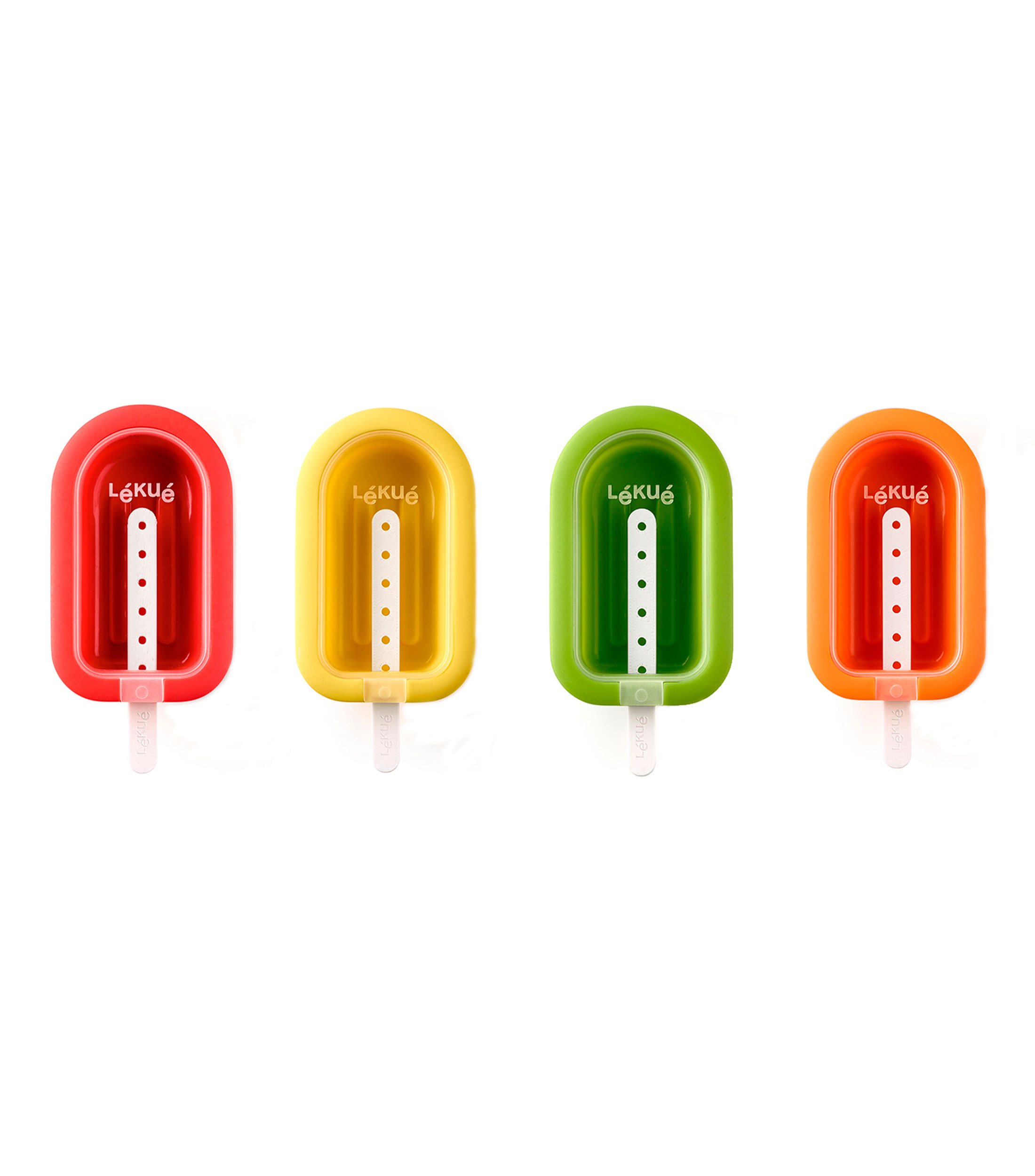Set 4 moldes para paletas de hielo apilables