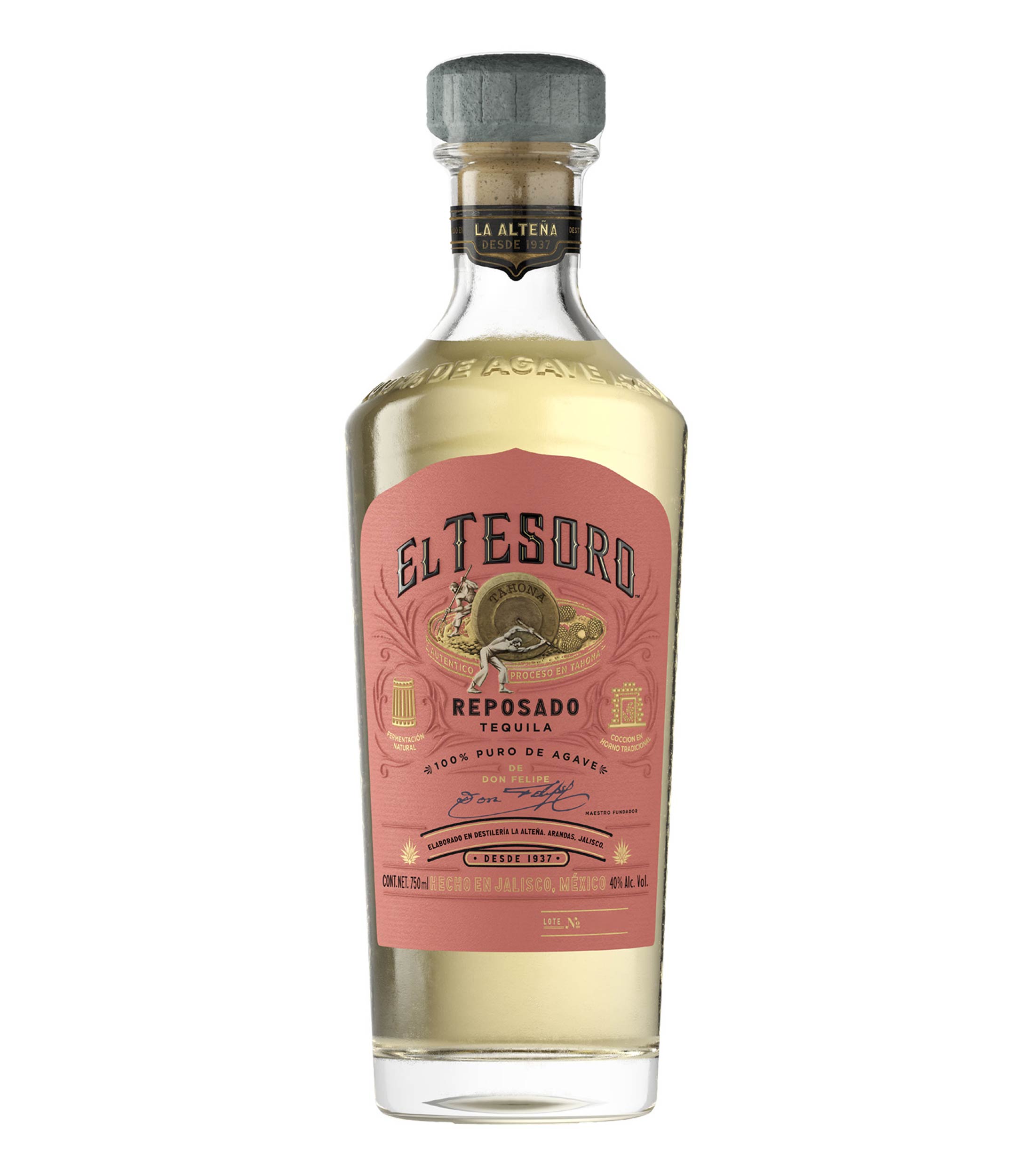 Tequila Reposado El Tesoro, 750 ml
