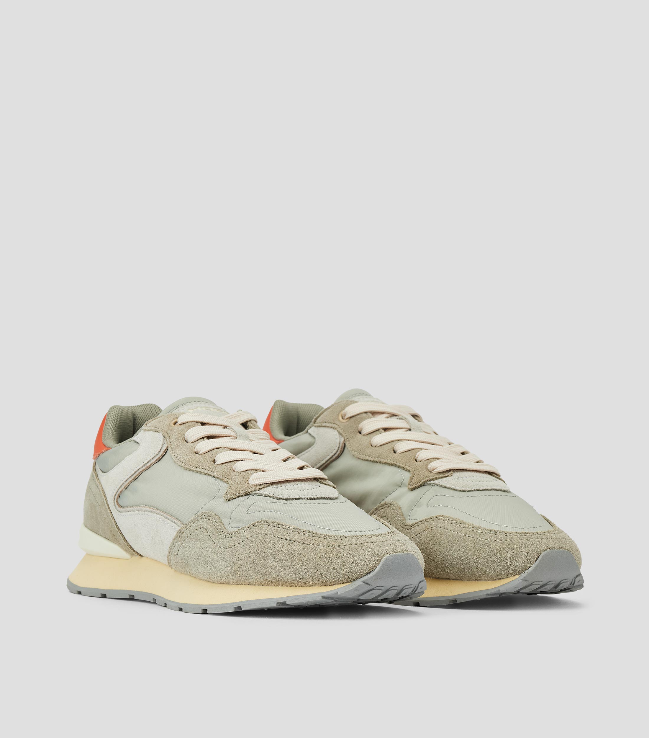 Tenis casuales City Retro en piel y textil Hombre