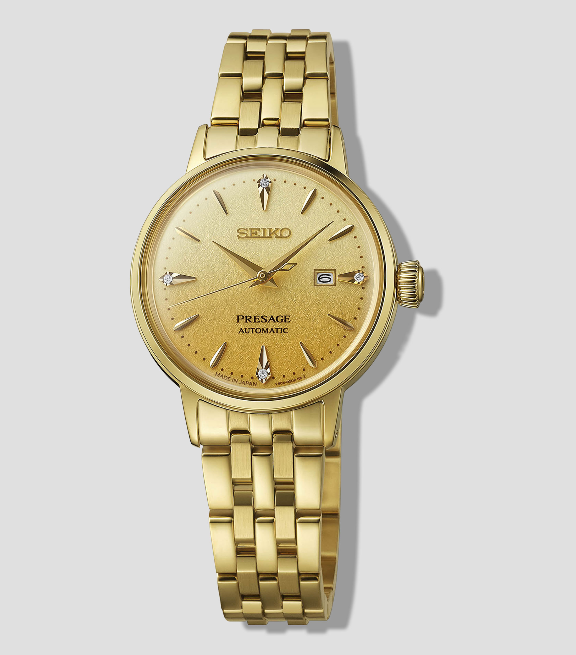 Reloj unisex Presage casual, dorado