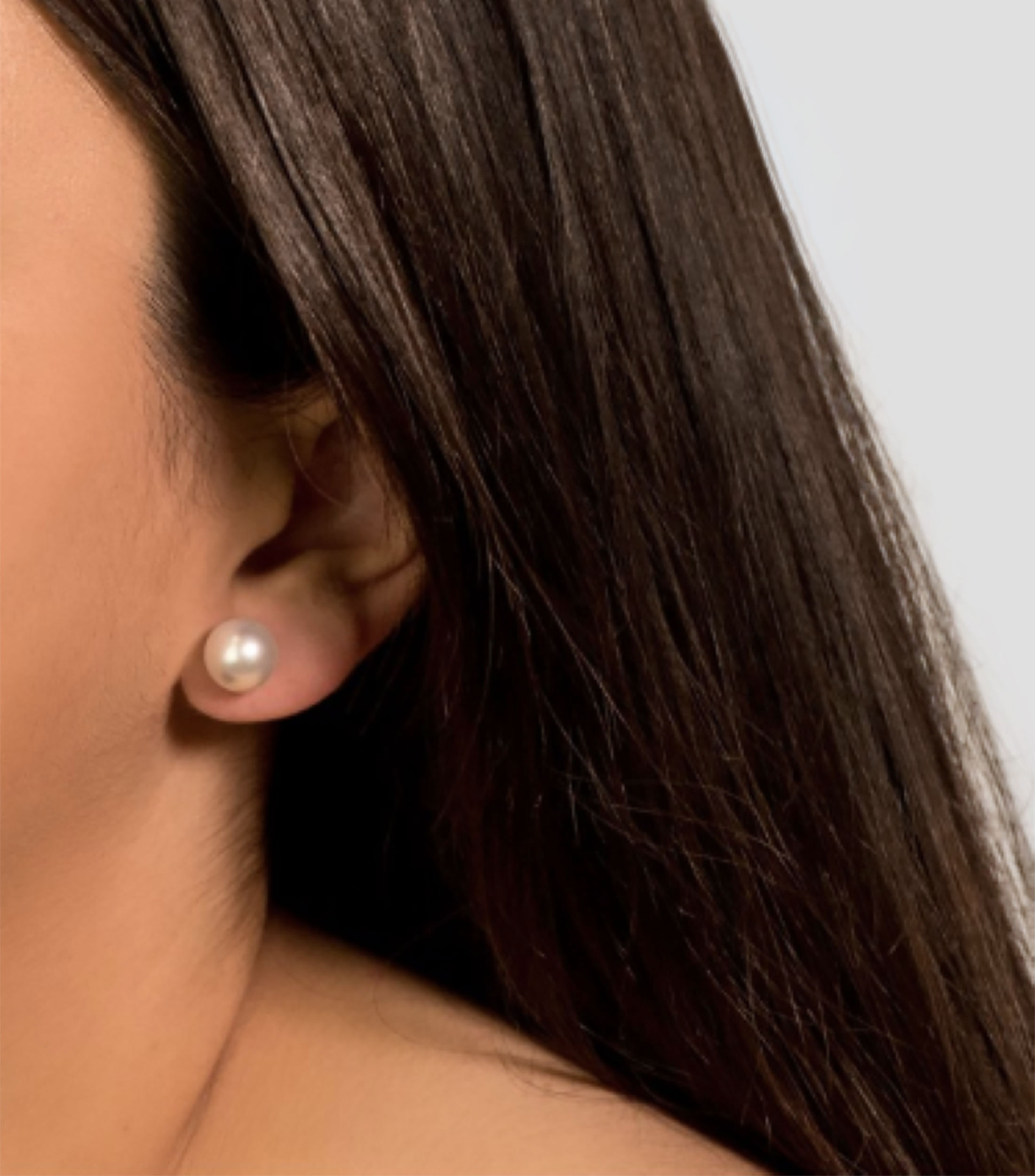 Aretes con perla Mujer